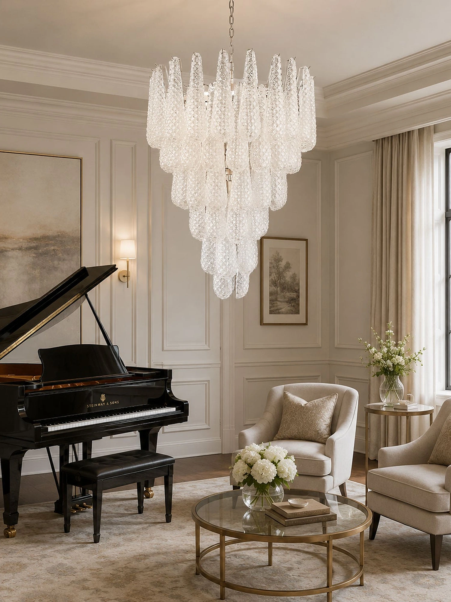Glass Pinecone Chandelier - Image 8