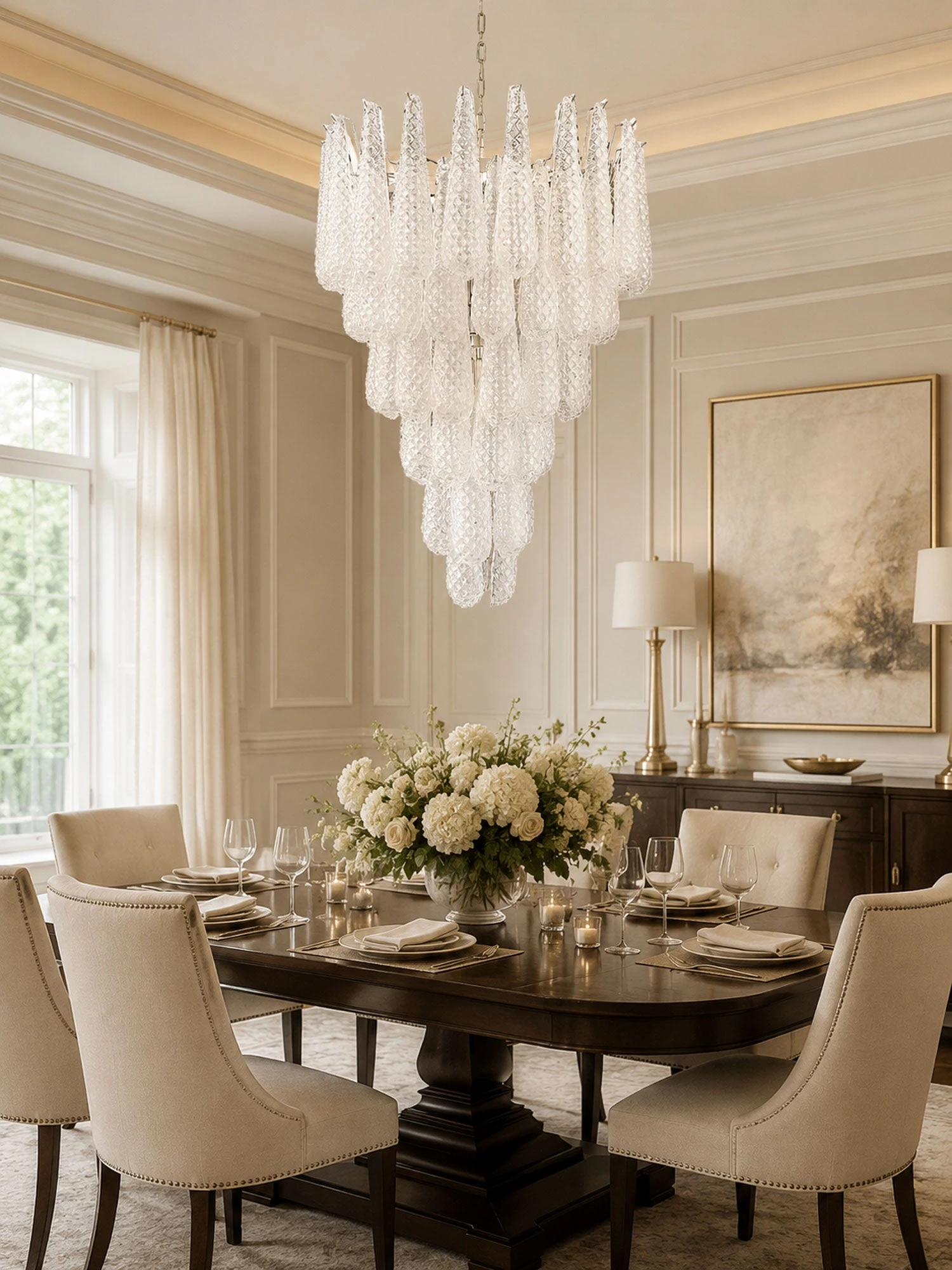 Glass Pinecone Chandelier - Image 9