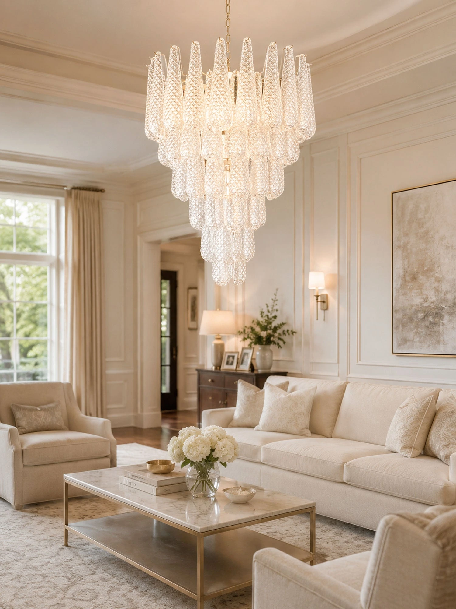 Glass Pinecone Chandelier - Image 11