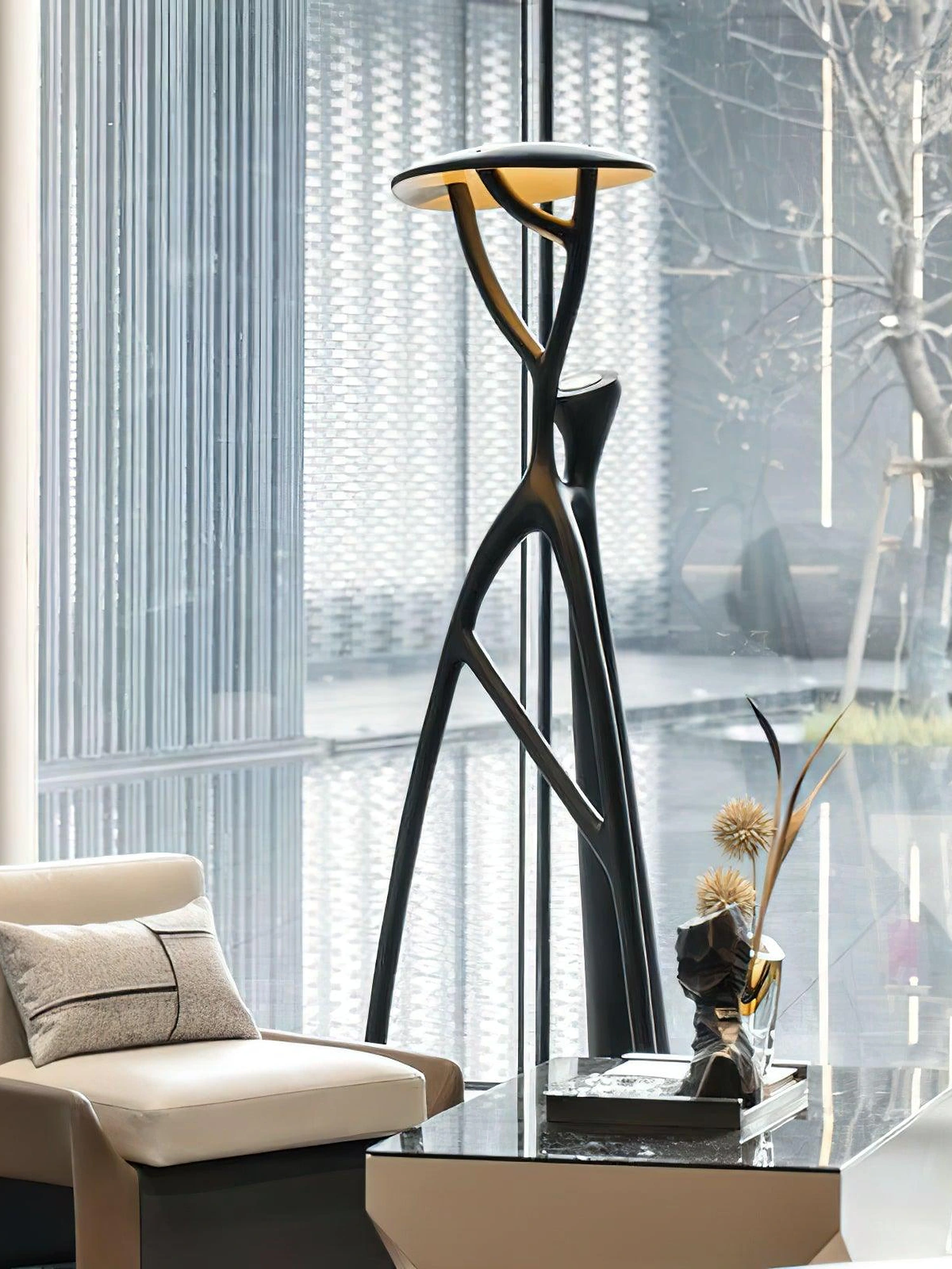 Gothic Tree Sculpture Floor Lamp - Image 15