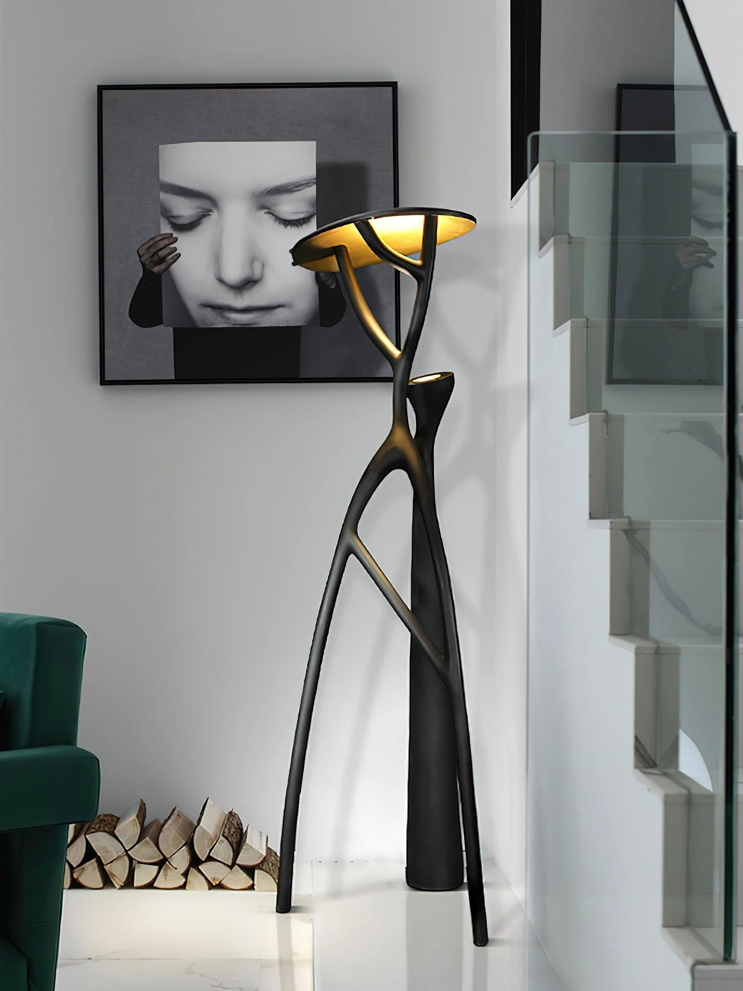 Gothic Tree Sculpture Floor Lamp - Image 20
