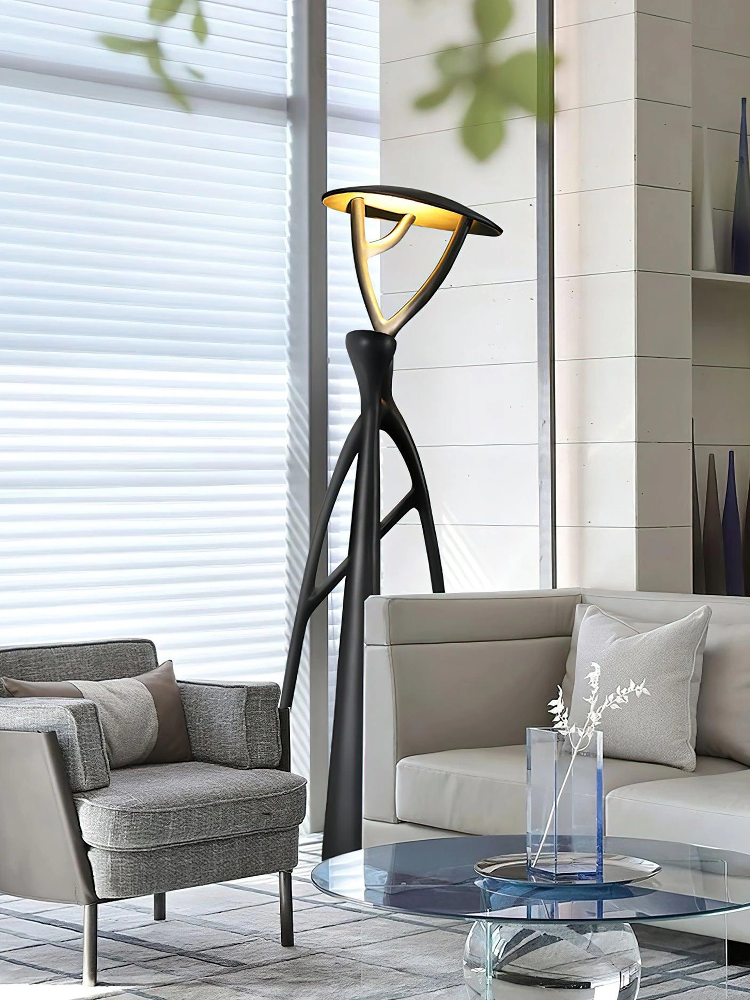 Gothic Tree Sculpture Floor Lamp - Image 26