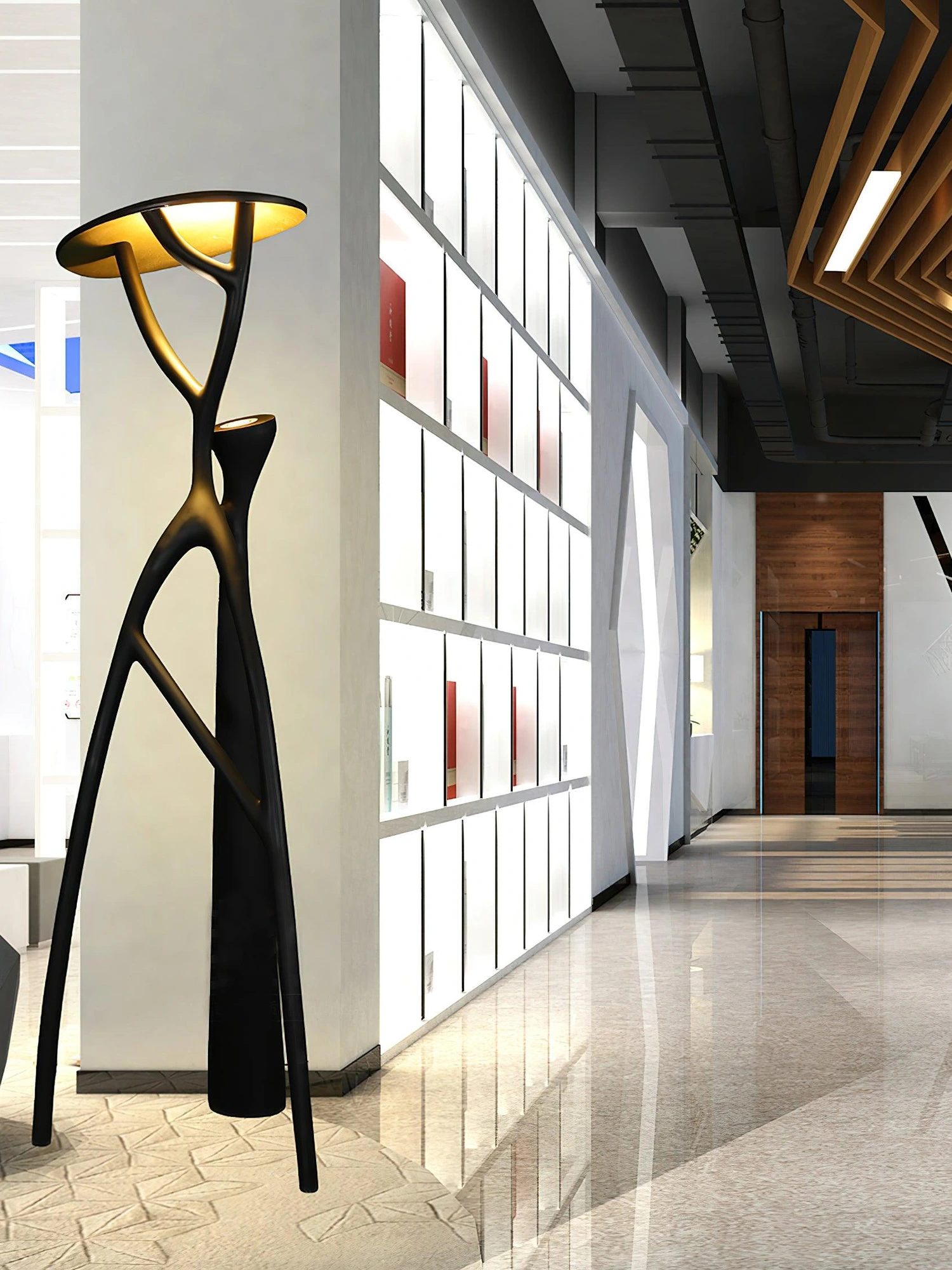 Gothic Tree Sculpture Floor Lamp - Image 6