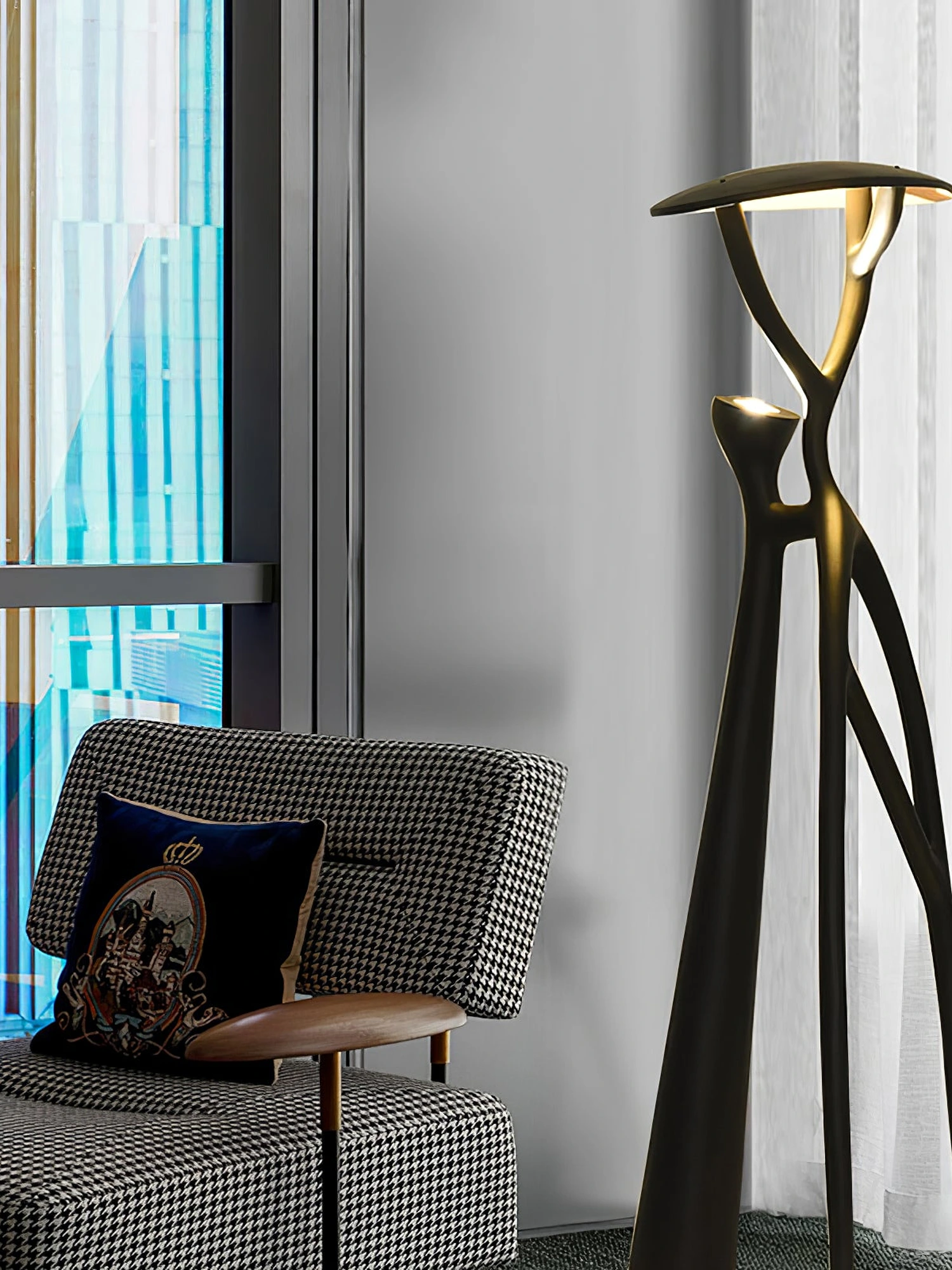 Gothic Tree Sculpture Floor Lamp - Image 8