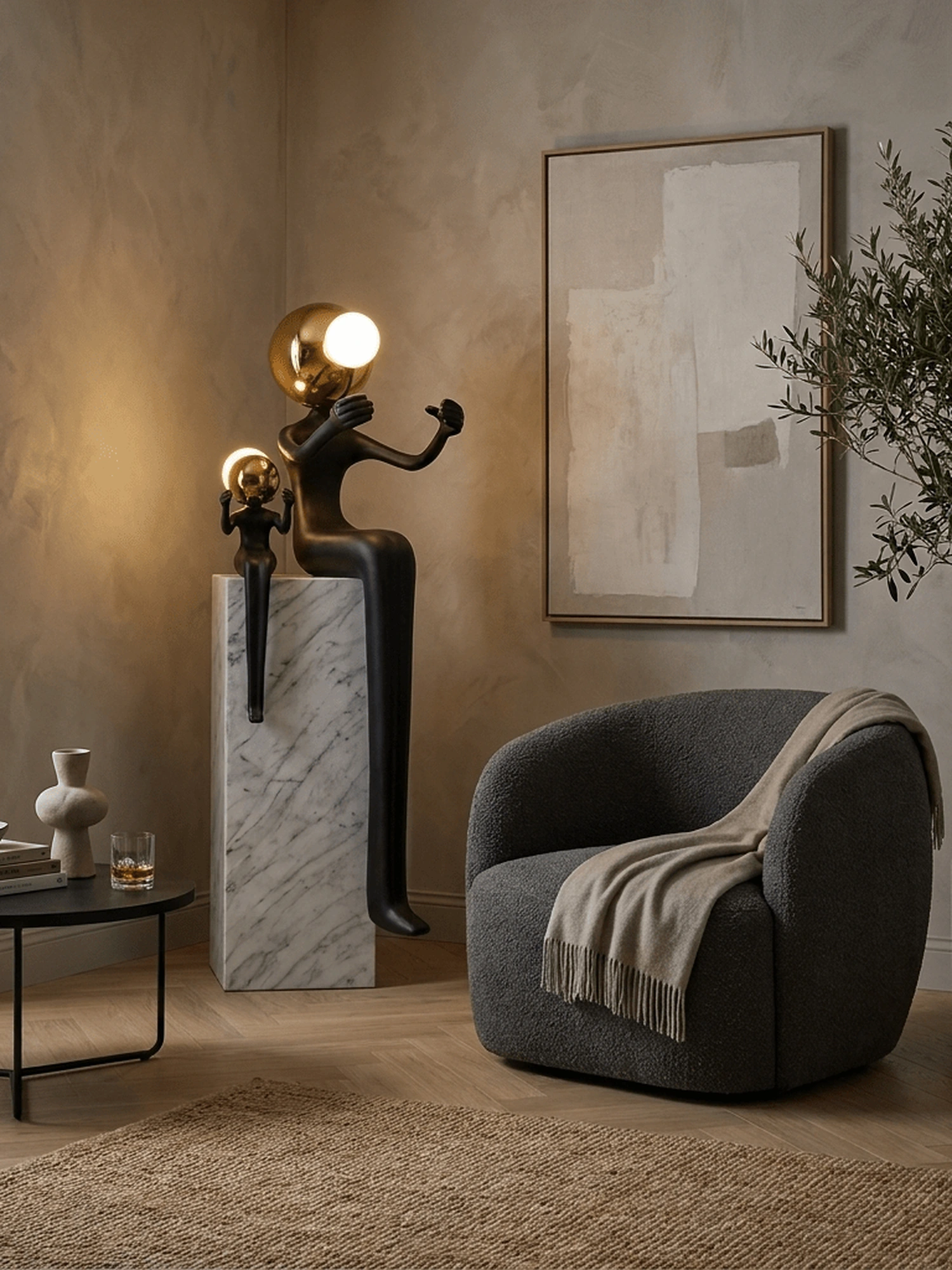 Harmony Duo Sculpture Lamp - Image 6