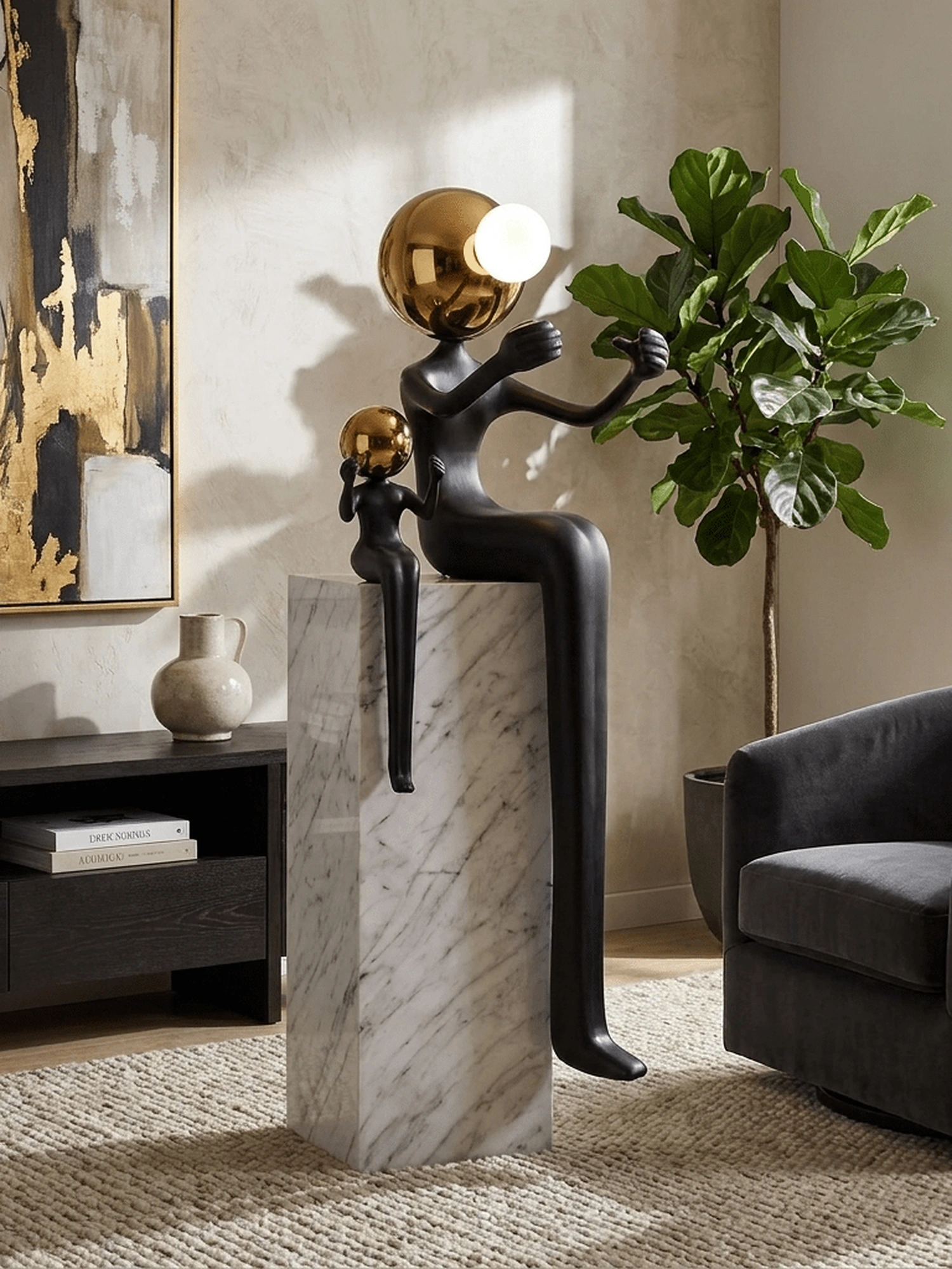 Harmony Duo Sculpture Lamp - Image 2