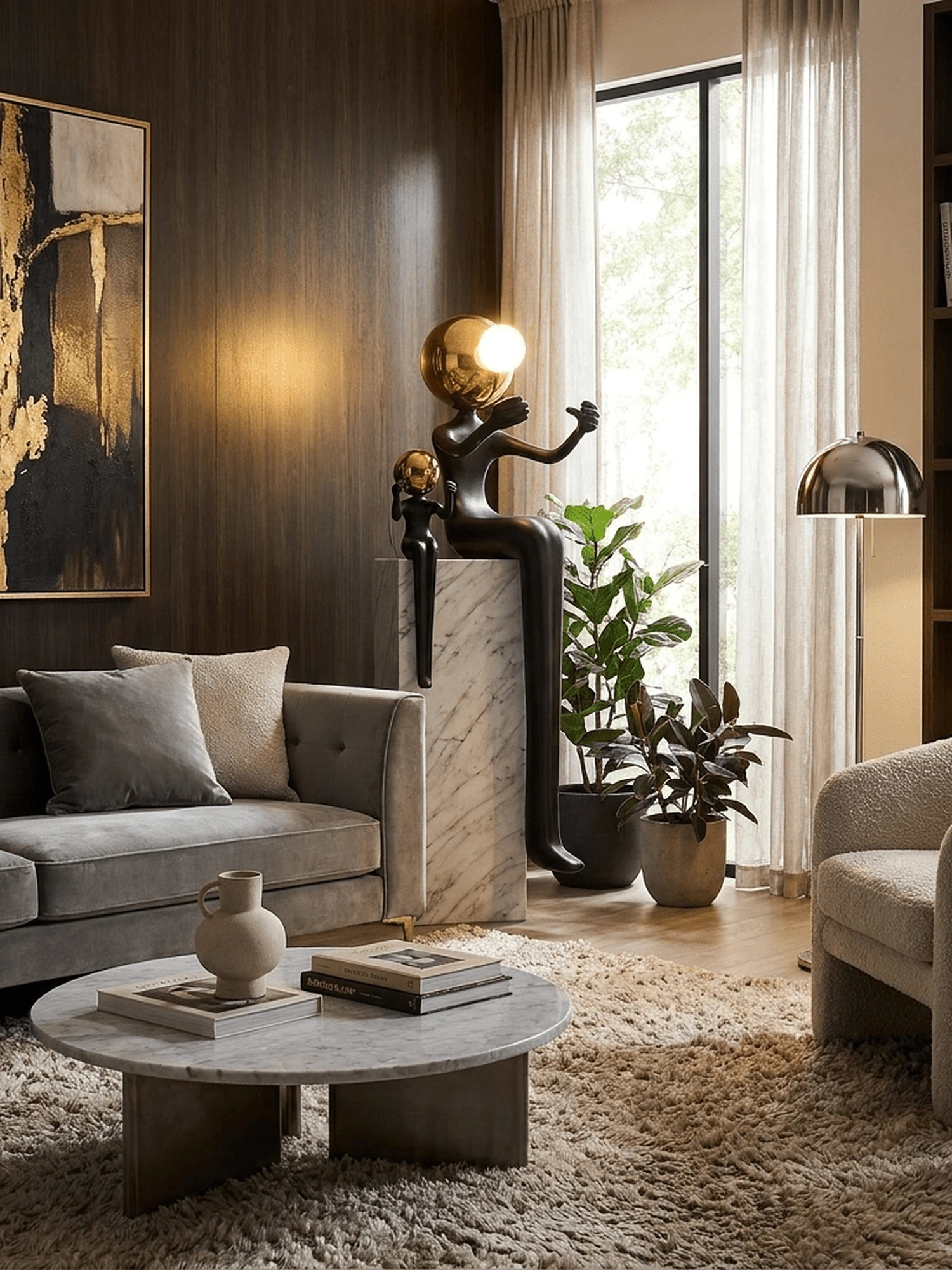 Harmony Duo Sculpture Lamp - Image 3