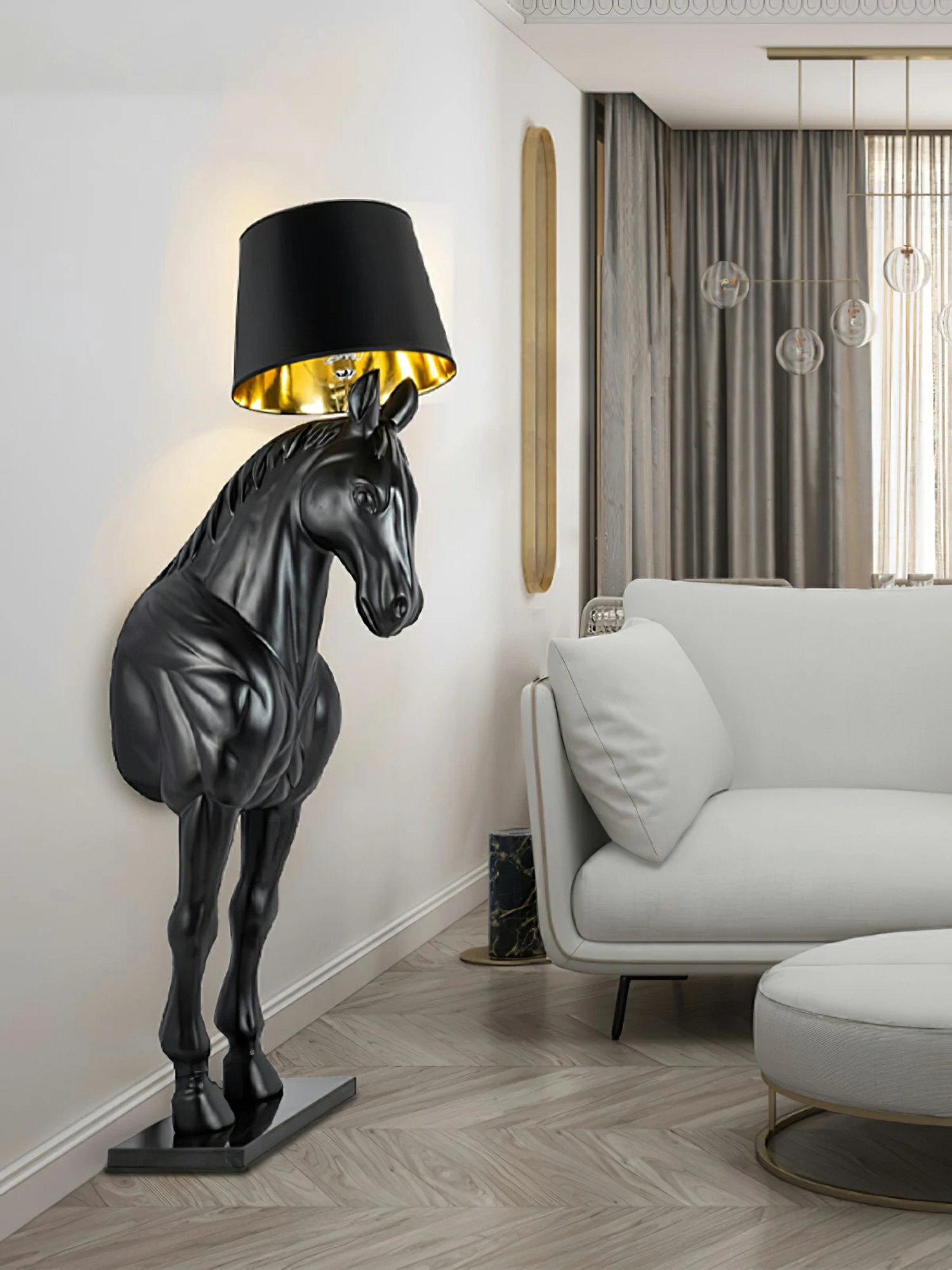 Horse Statue Floor Lamp - Image 10