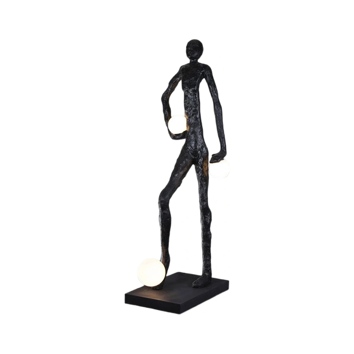 Kicking Ball Sculpture Character Floor Lamp