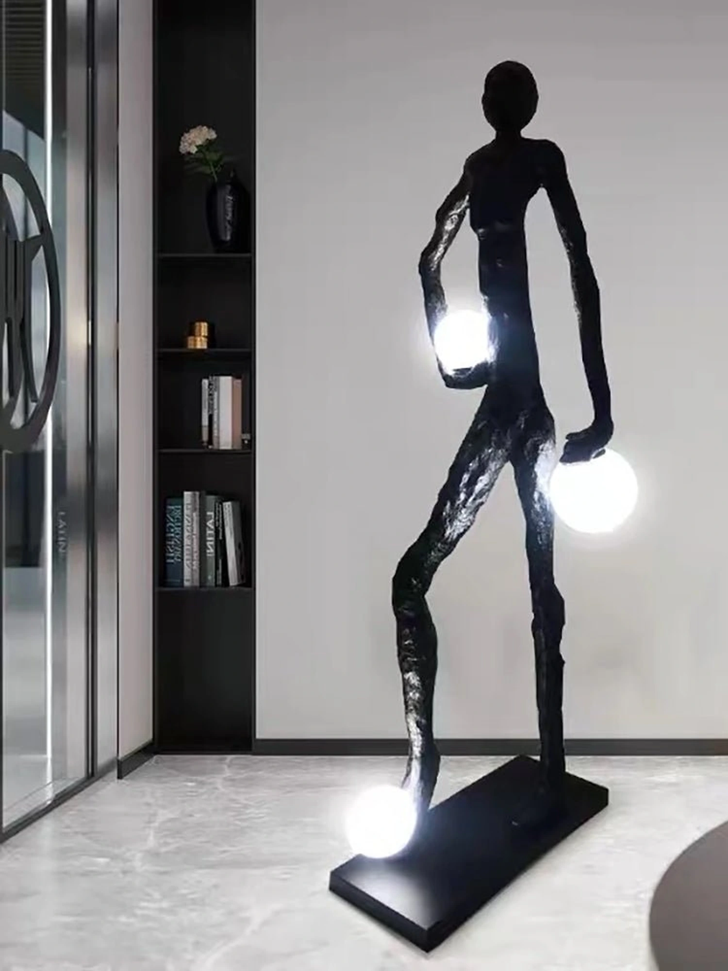 Kicking Ball Sculpture Character Floor Lamp - Image 5