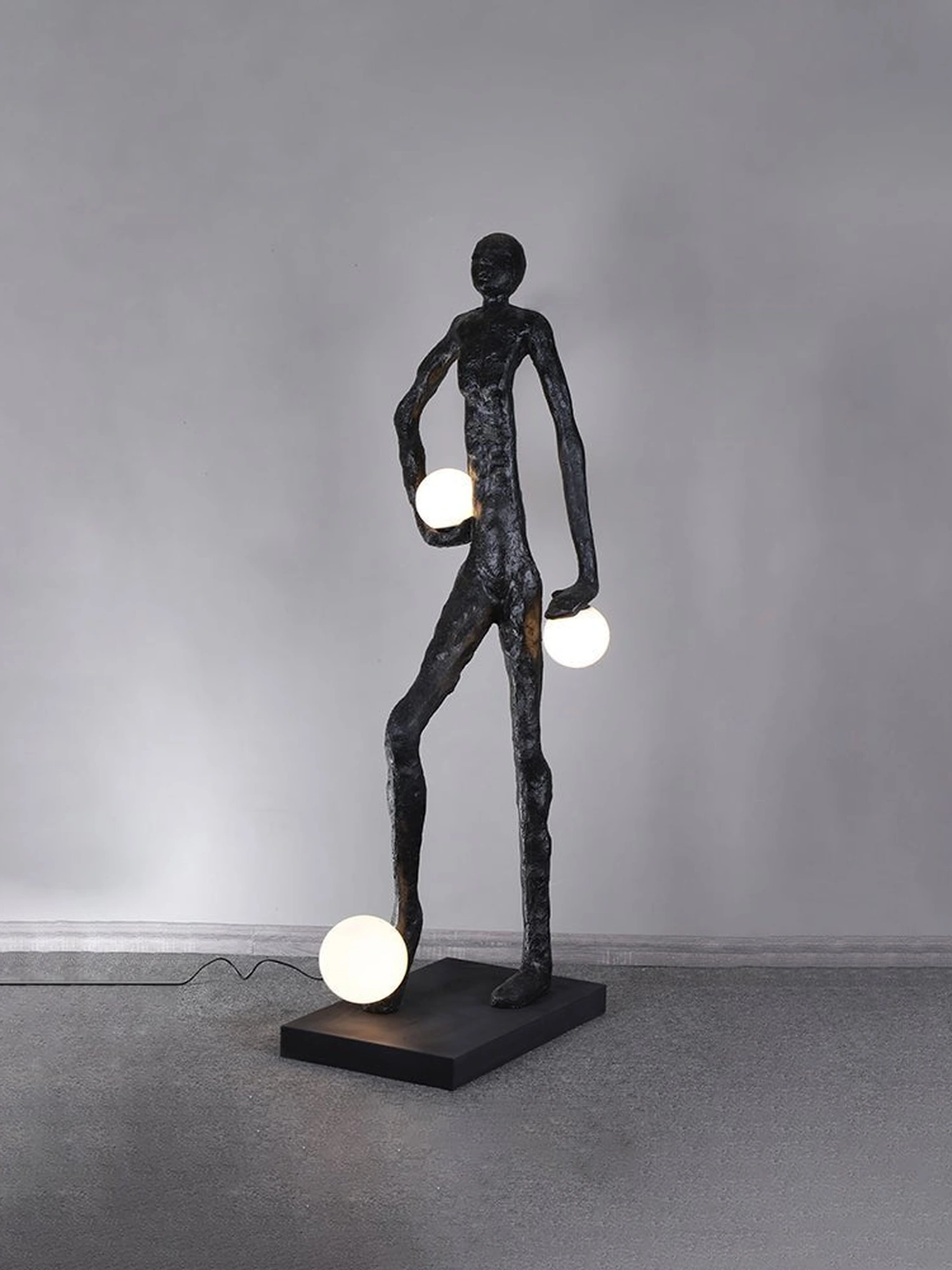 Kicking Ball Sculpture Character Floor Lamp - Image 10