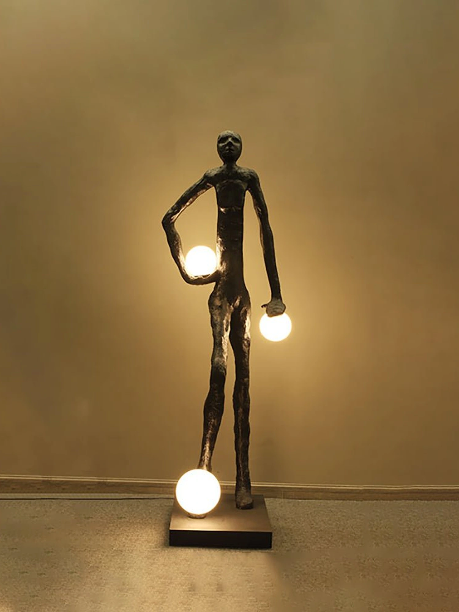 Kicking Ball Sculpture Character Floor Lamp - Image 9