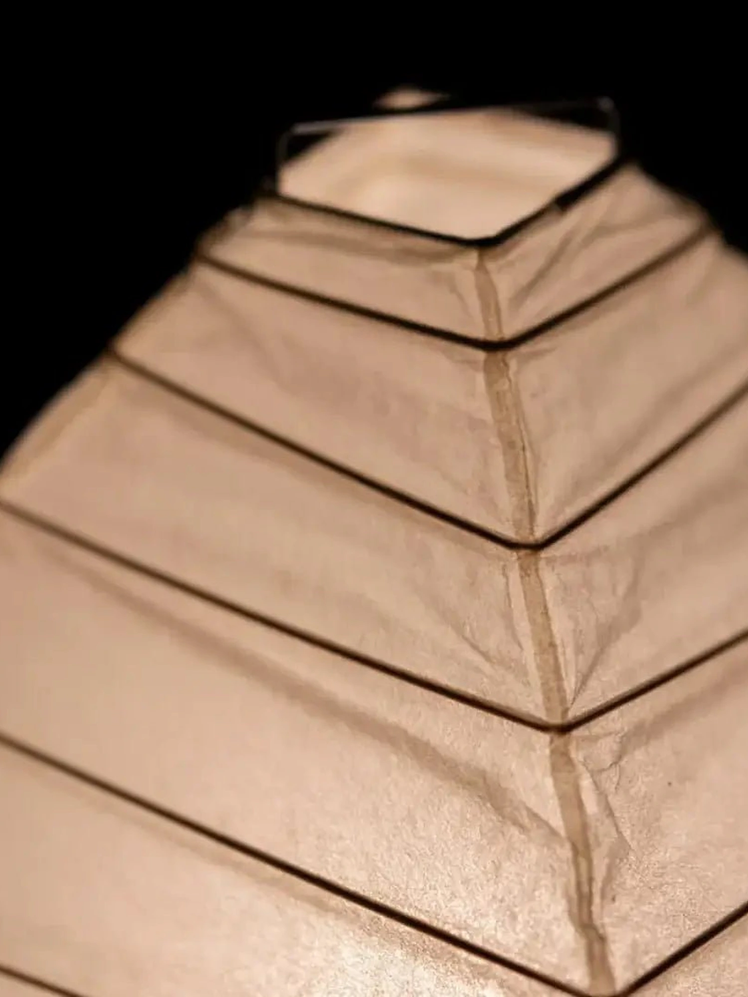 Kiyoshi Rice Paper Pyramid Table Lamp - Image 13