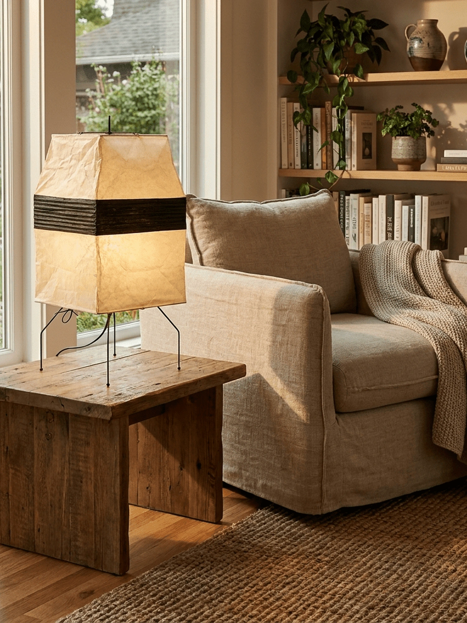Kumo Paper Shade Table & Floor Lamp - Image 3
