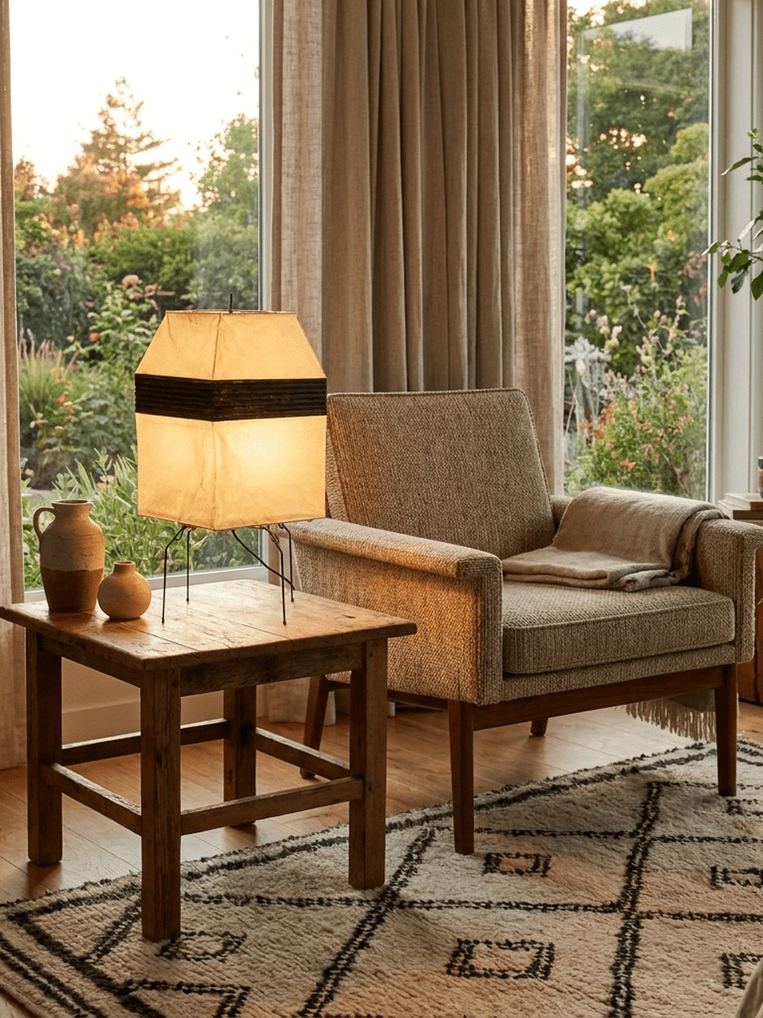 Kumo Paper Shade Table & Floor Lamp - Image 4
