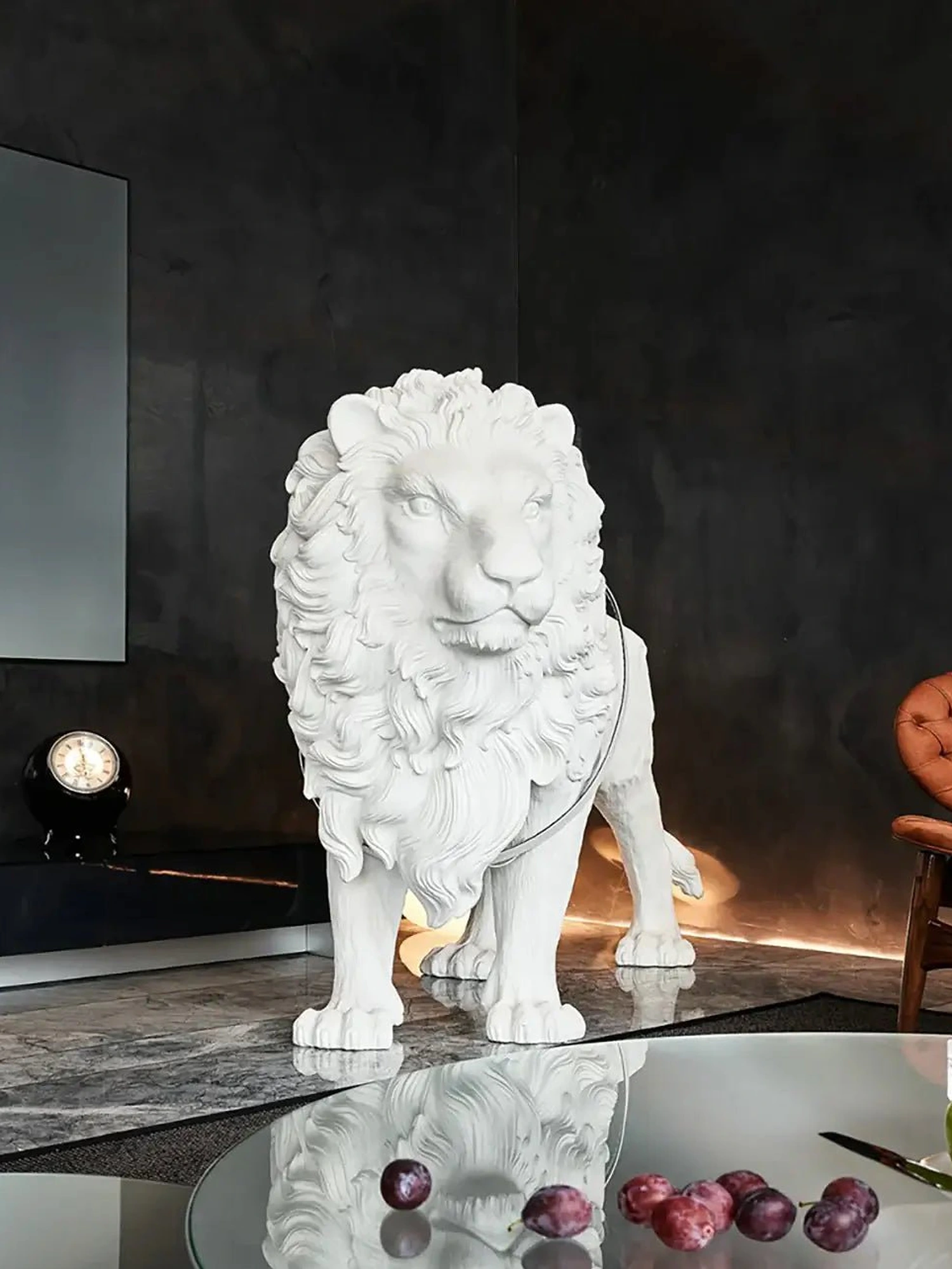 Leo Lion Sculpture Floor Lamp - Image 9