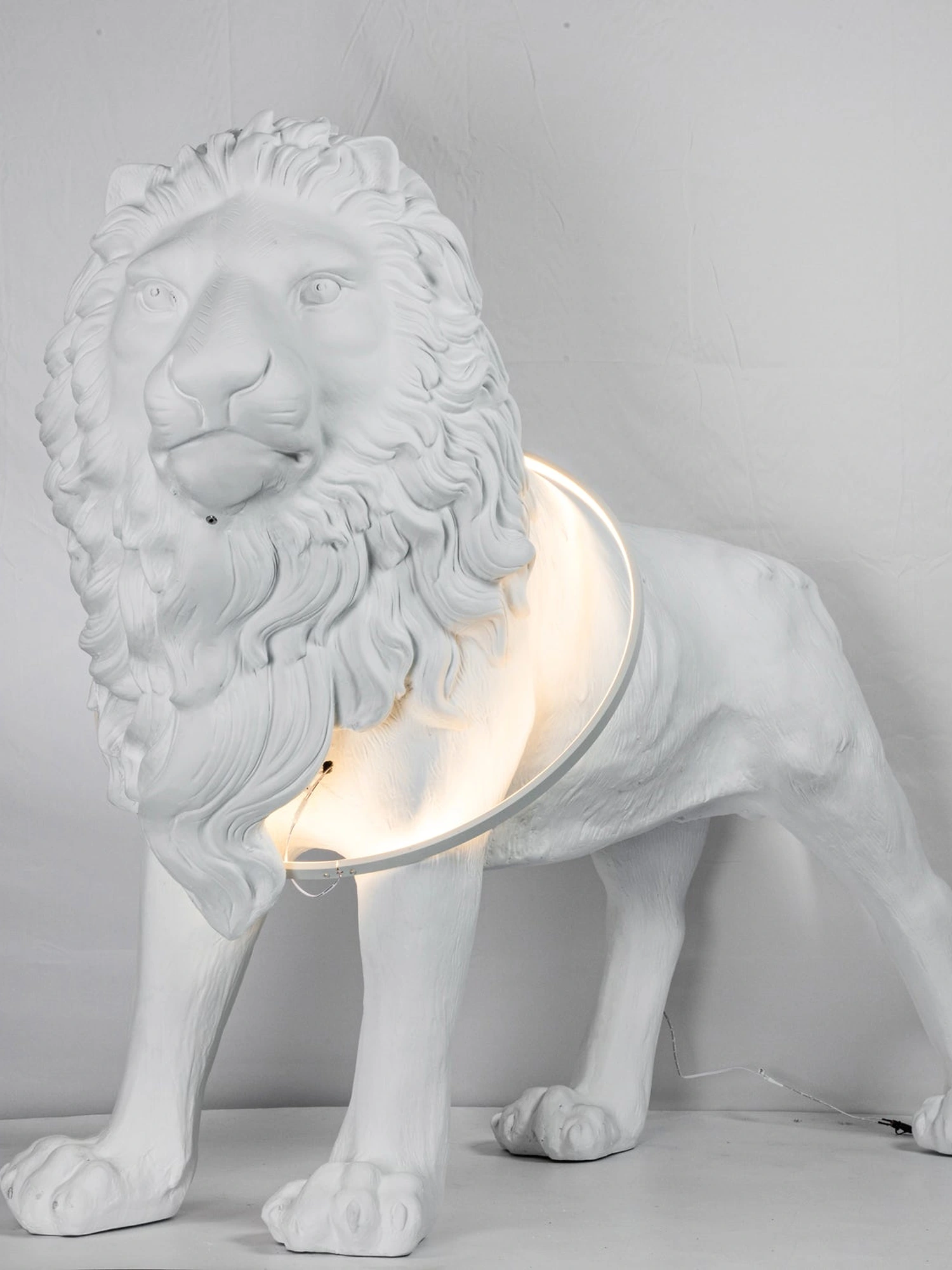 Leo Lion Sculpture Floor Lamp - Image 14