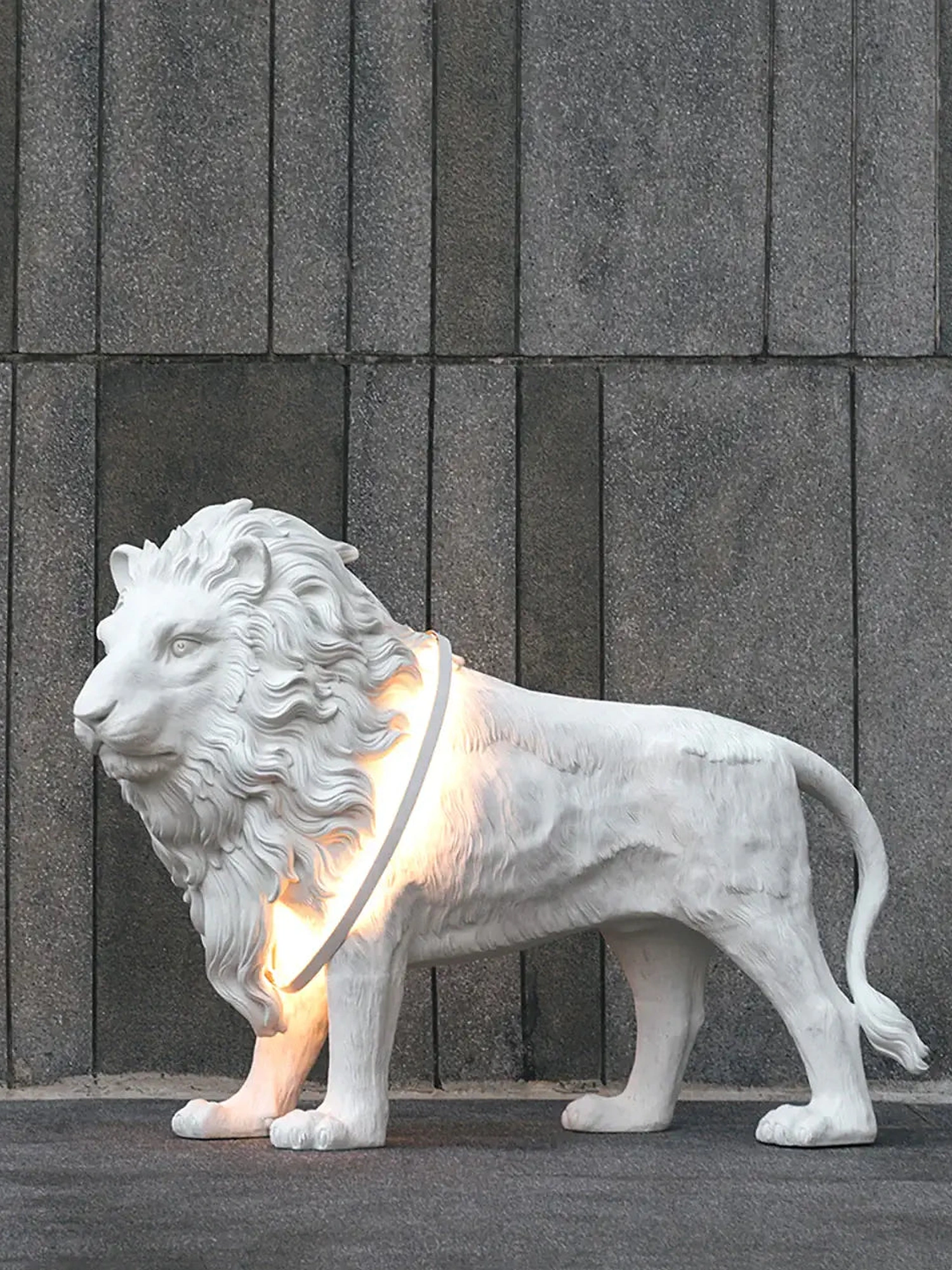 Leo Lion Sculpture Floor Lamp - Image 4