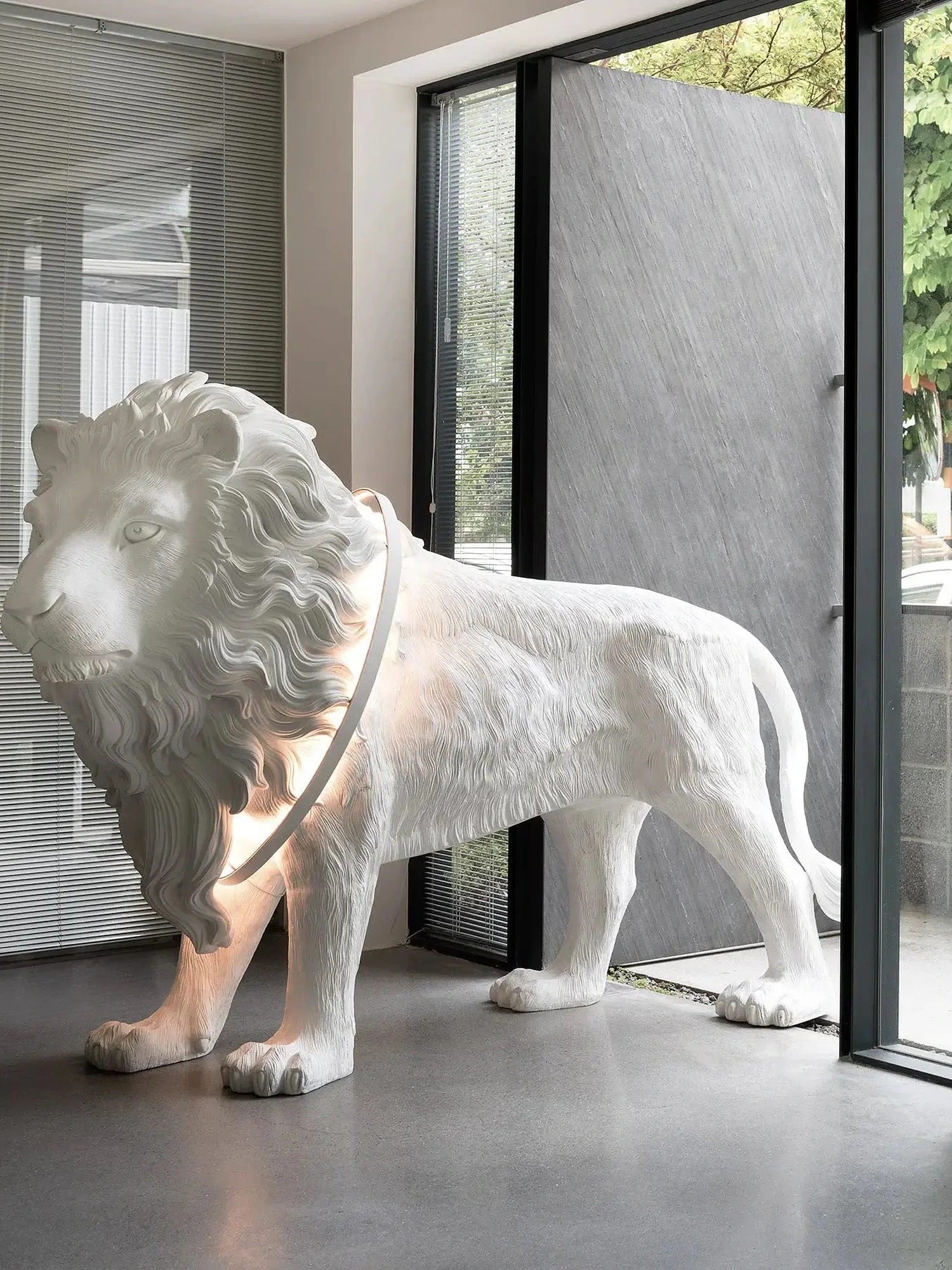 Leo Lion Sculpture Floor Lamp - Image 5