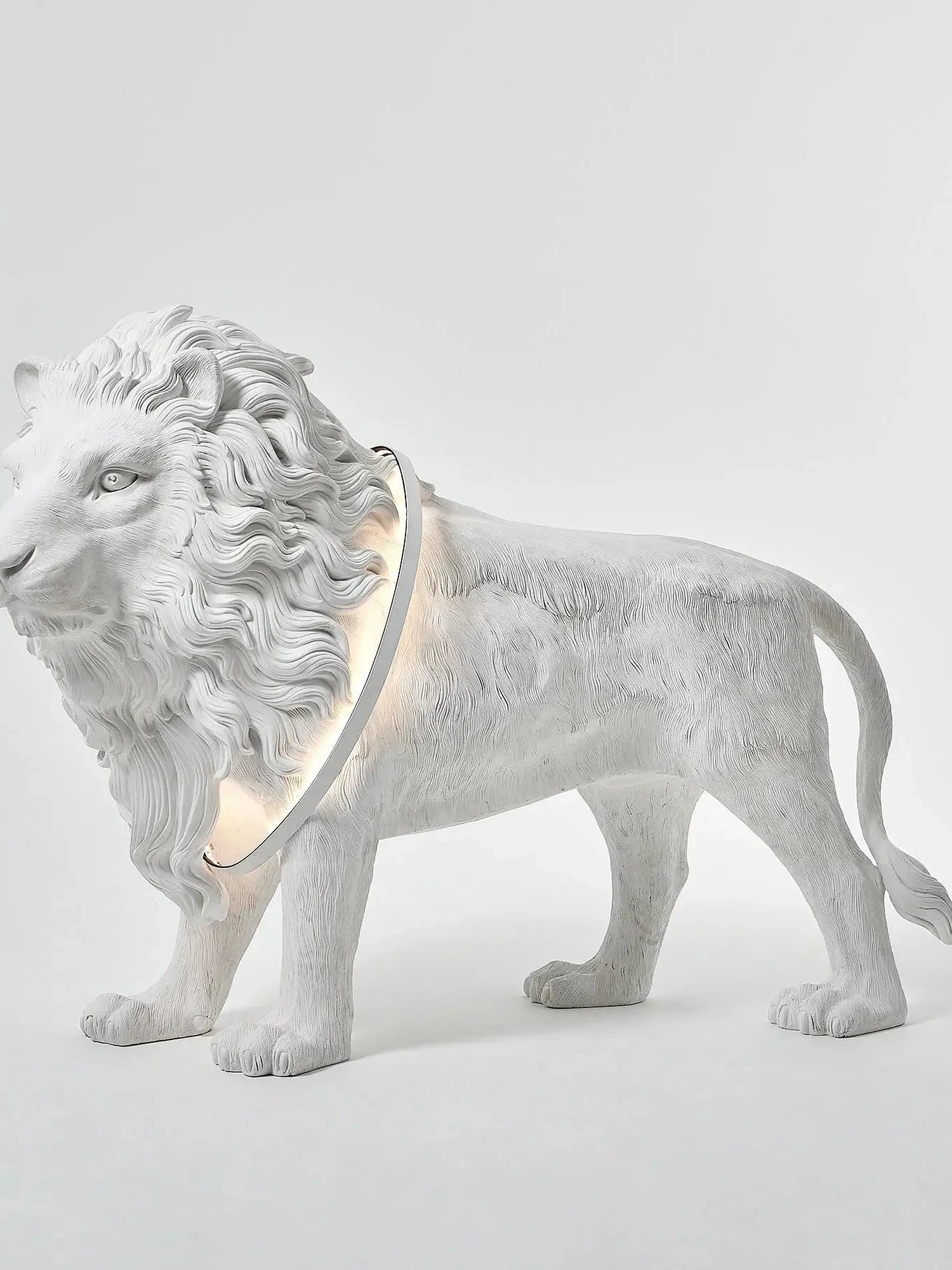 Leo Lion Sculpture Floor Lamp - Image 12