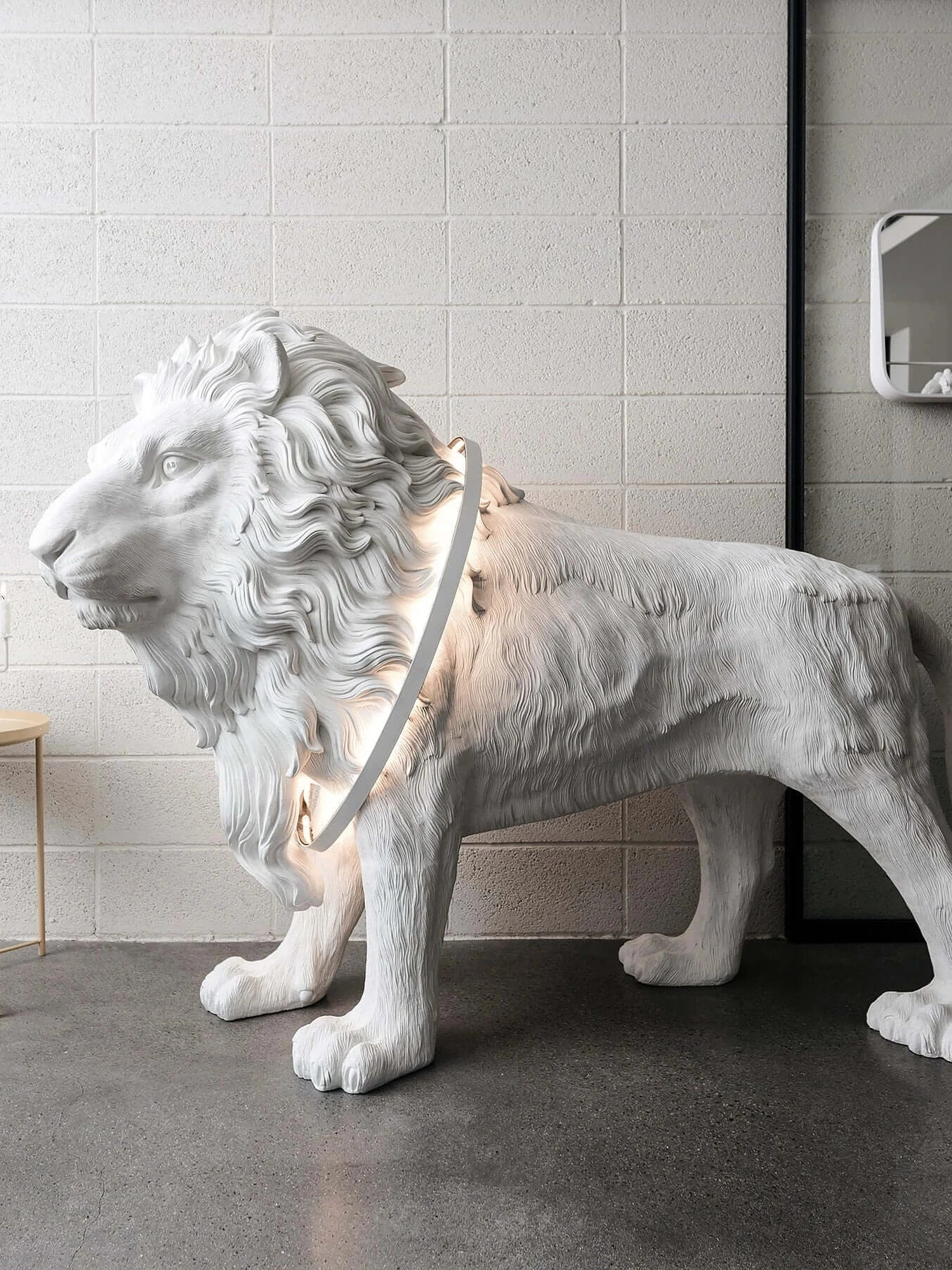Leo Lion Sculpture Floor Lamp - Image 6