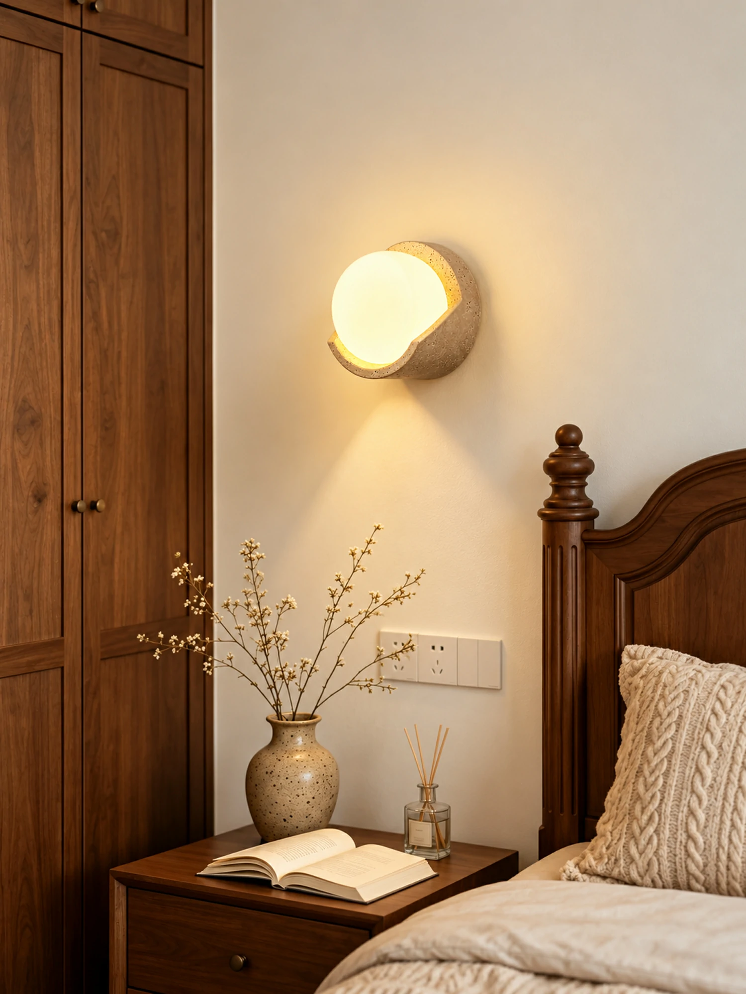 Linus Travertine Wall Sconce - Image 8