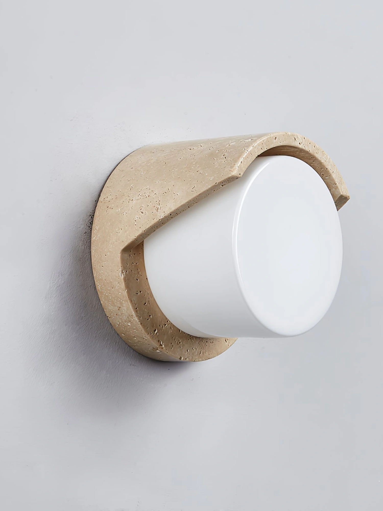 Linus Travertine Wall Sconce - Image 10