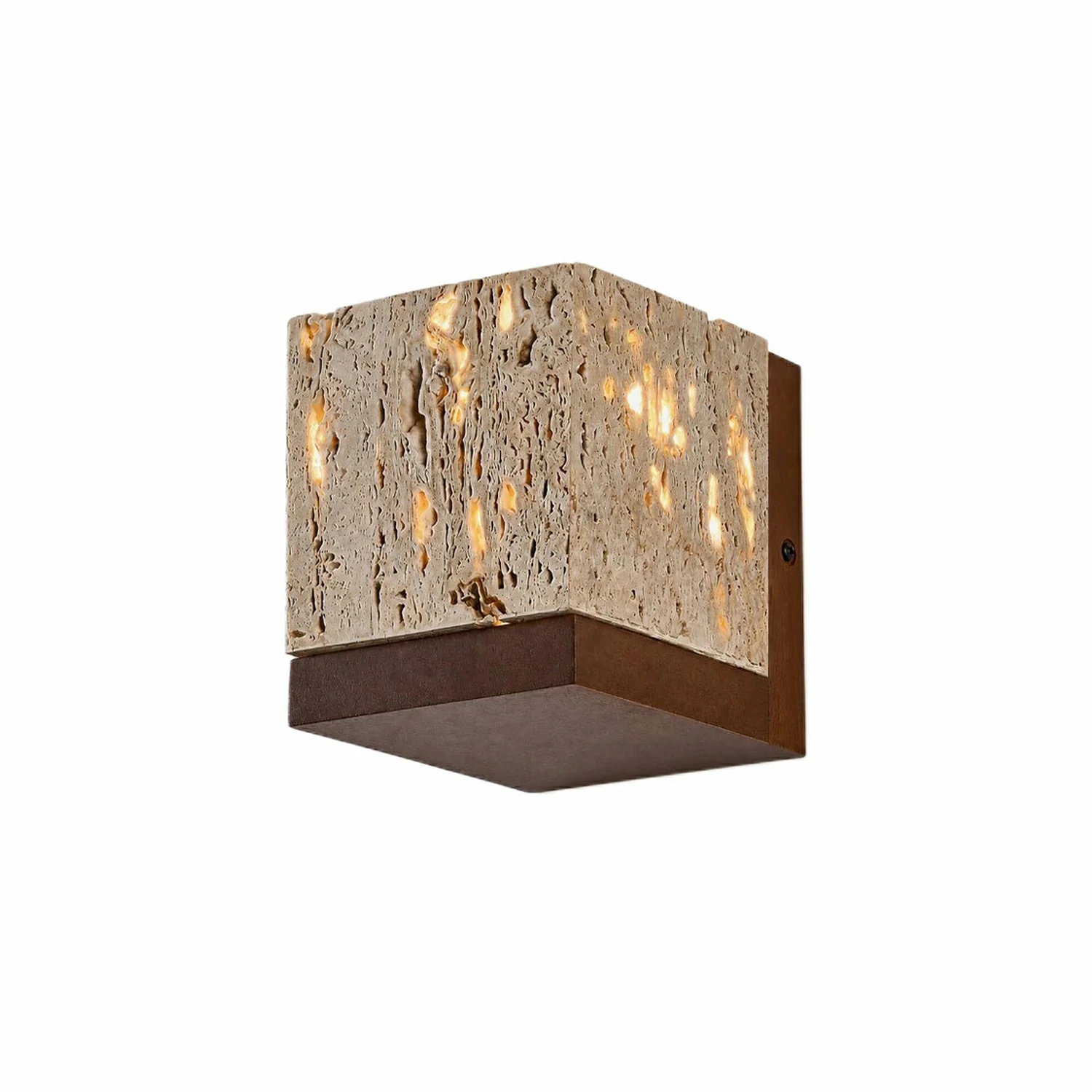 Lucent Travertine Wall Sconce