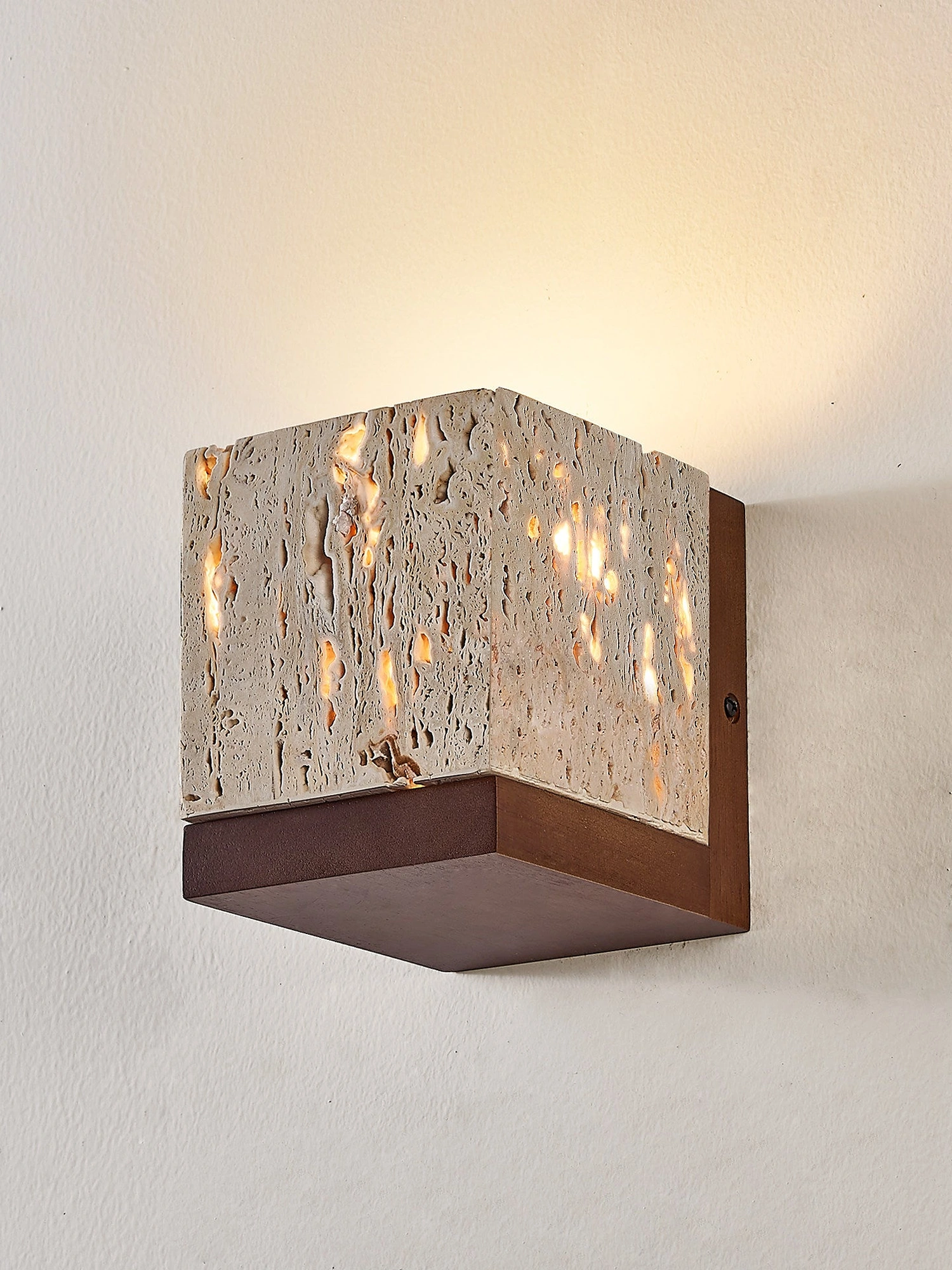 Lucent Travertine Wall Sconce - Image 9