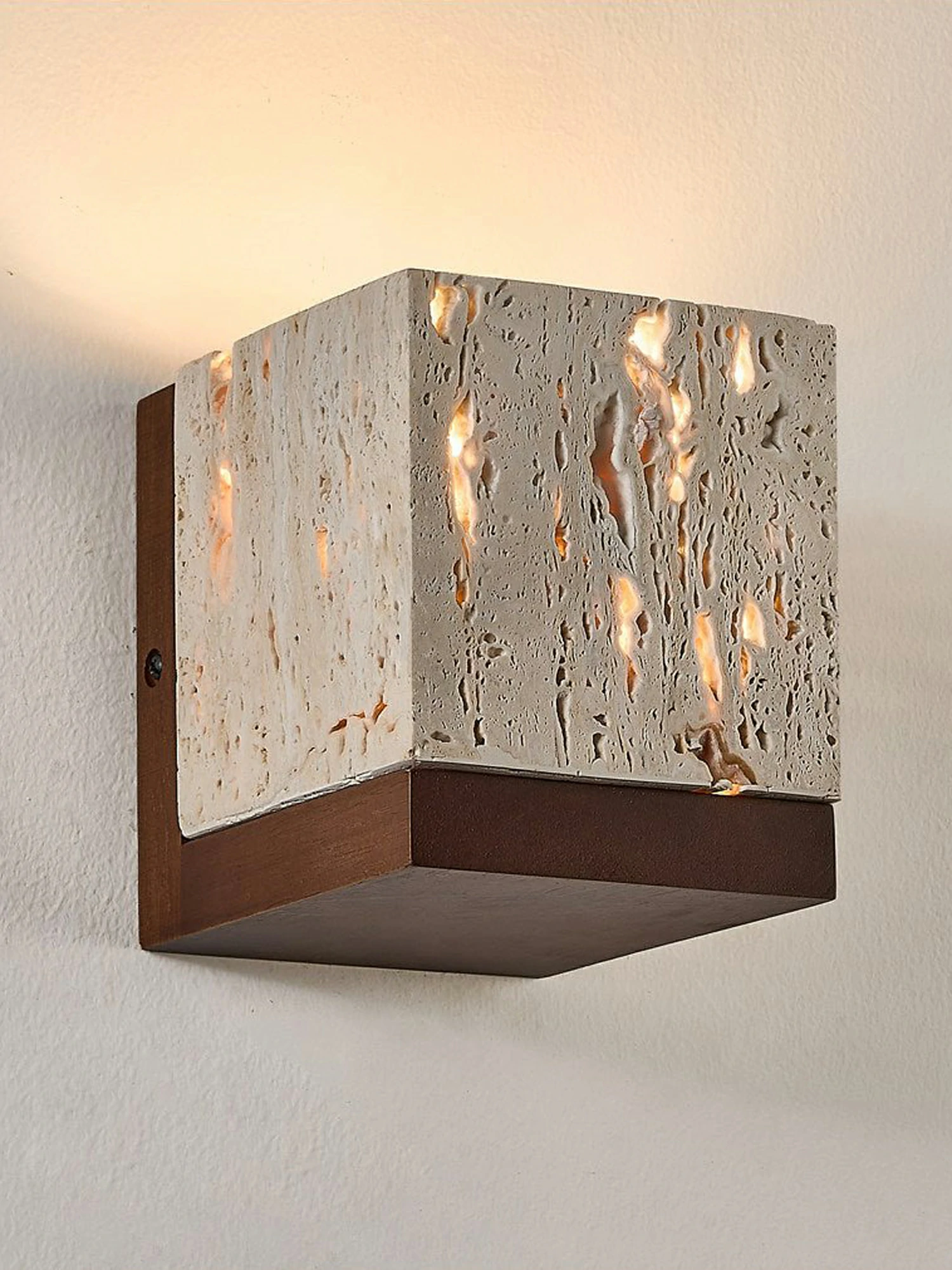 Lucent Travertine Wall Sconce - Image 8