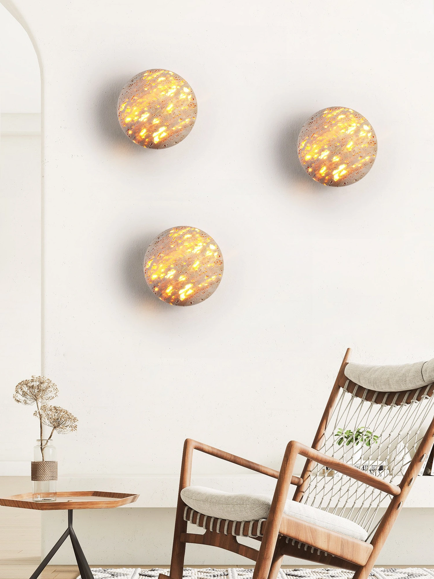 Luma Stone Wall Sconce - Image 3