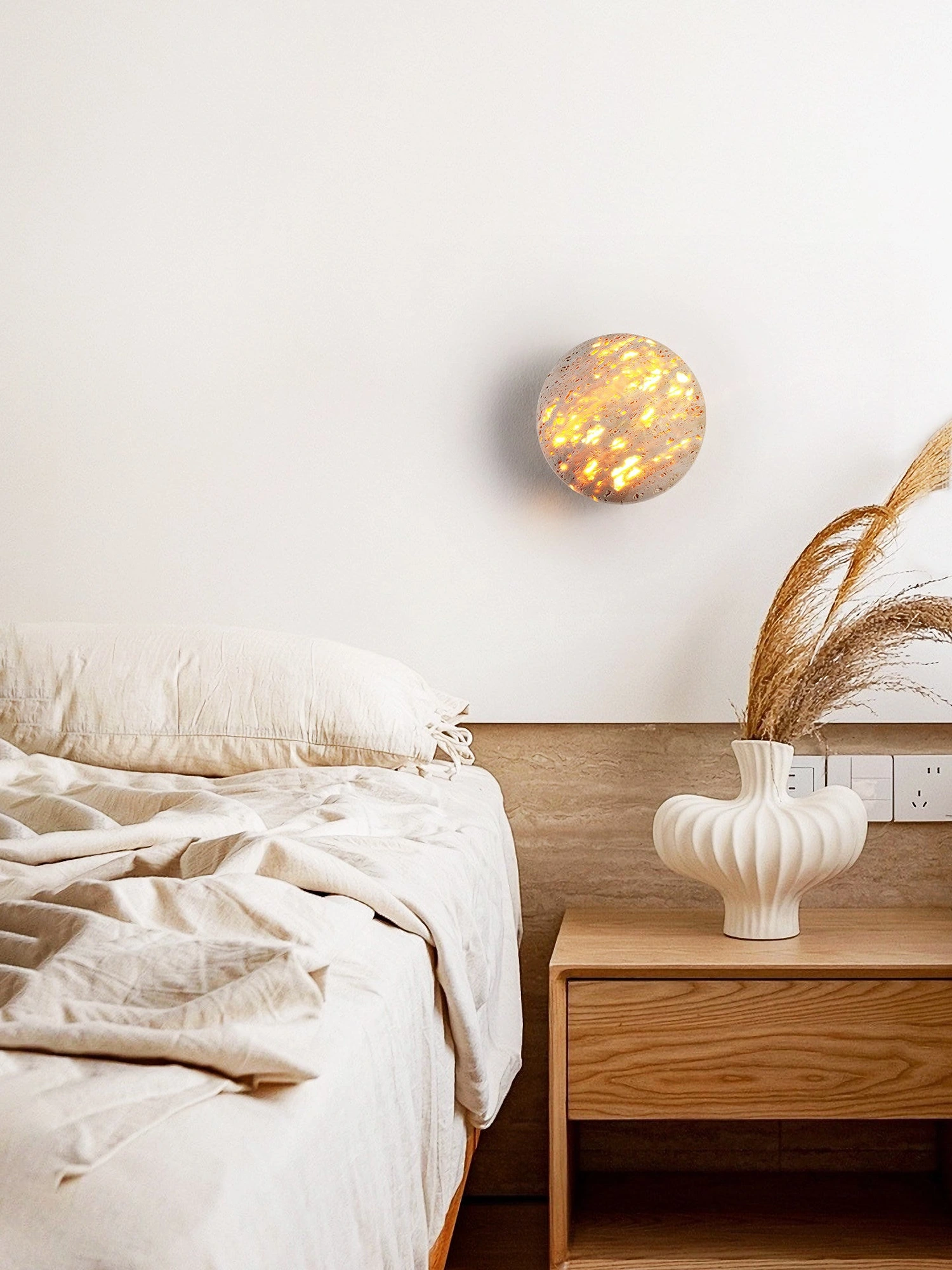 Luma Stone Wall Sconce - Image 4