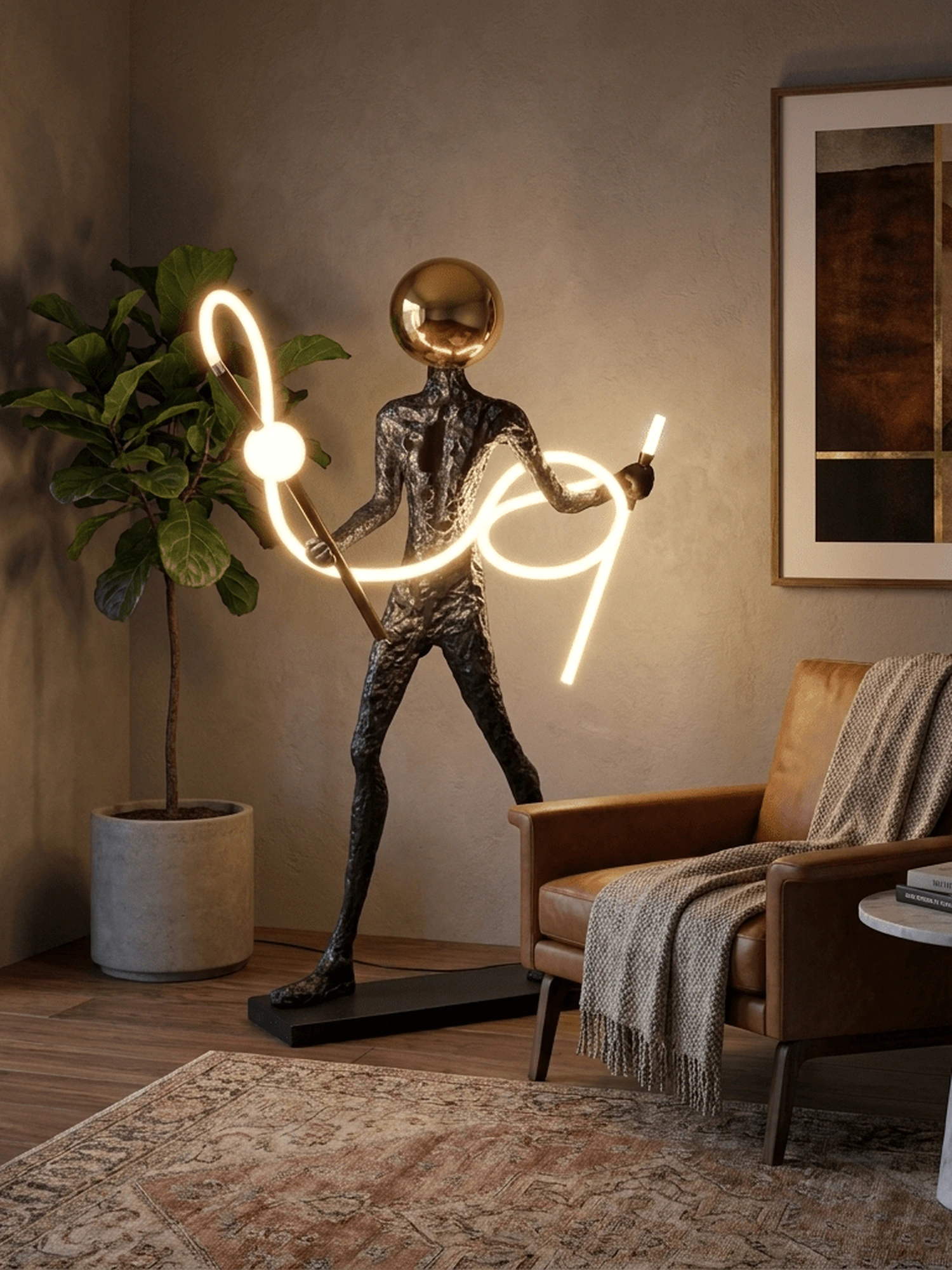 Luminous Voyager Sculpture Lamp - Image 4
