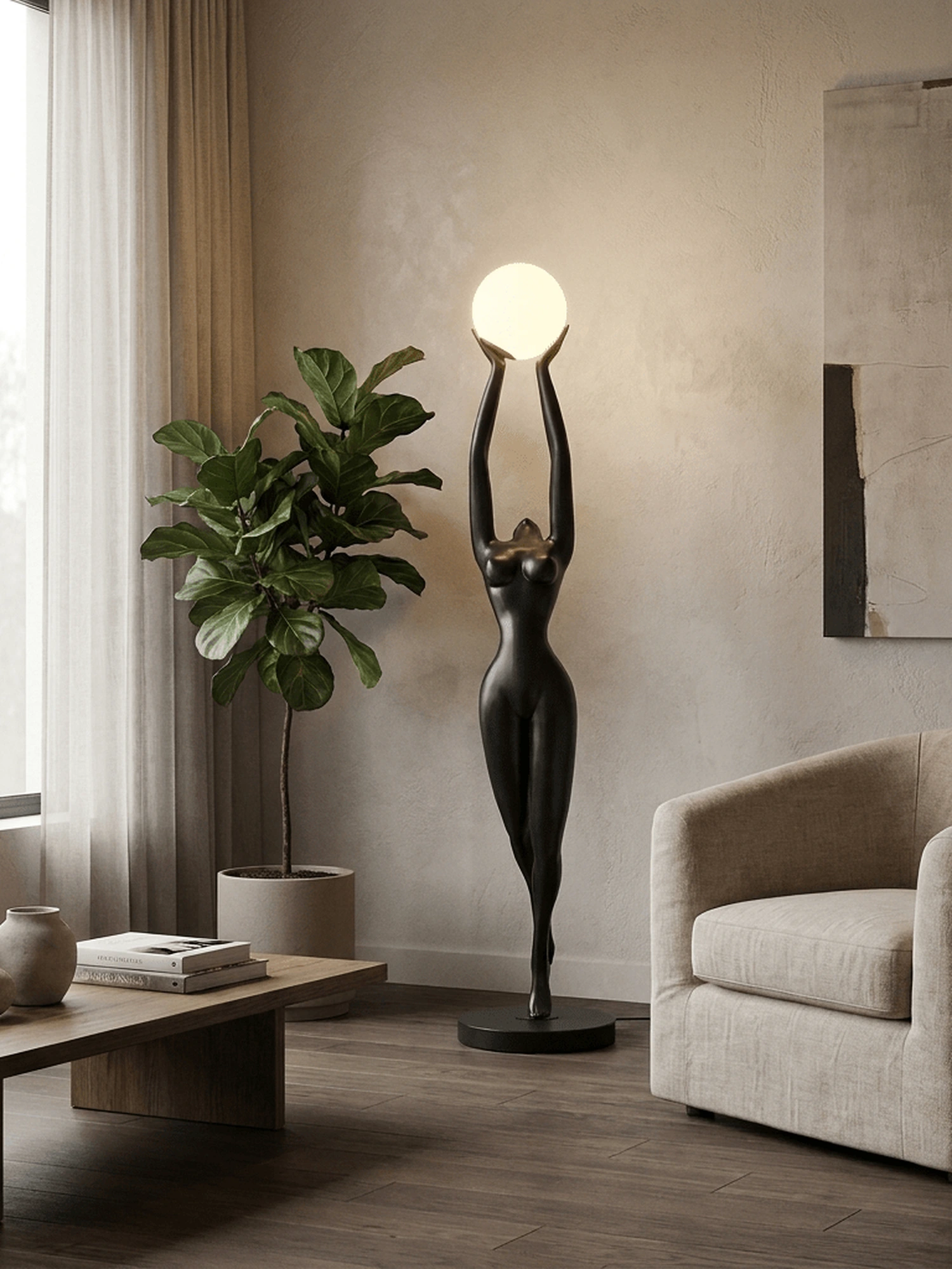 Luna Reach Sculpture Floor Lamp - Image 8