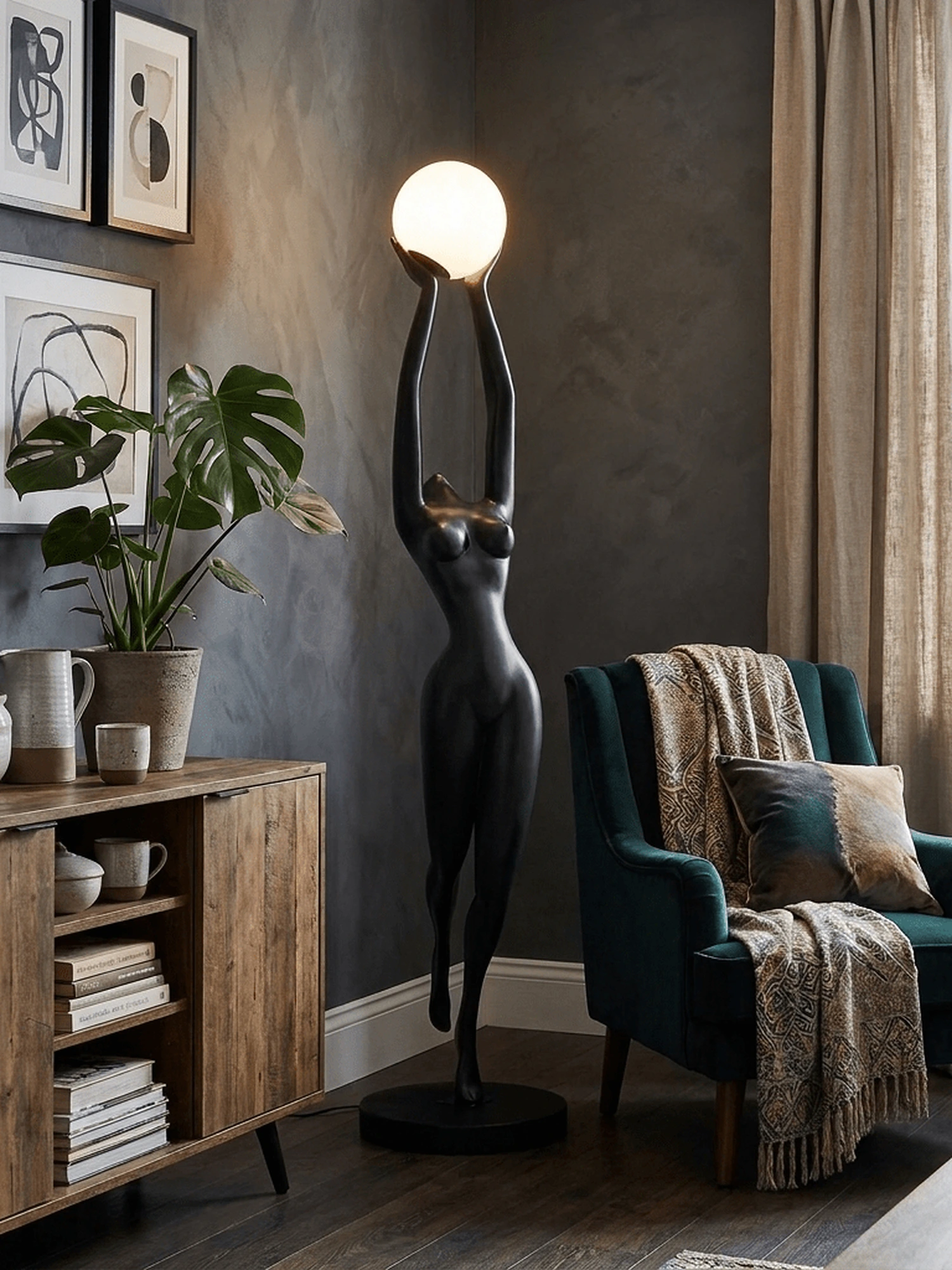 Luna Reach Sculpture Floor Lamp - Image 3