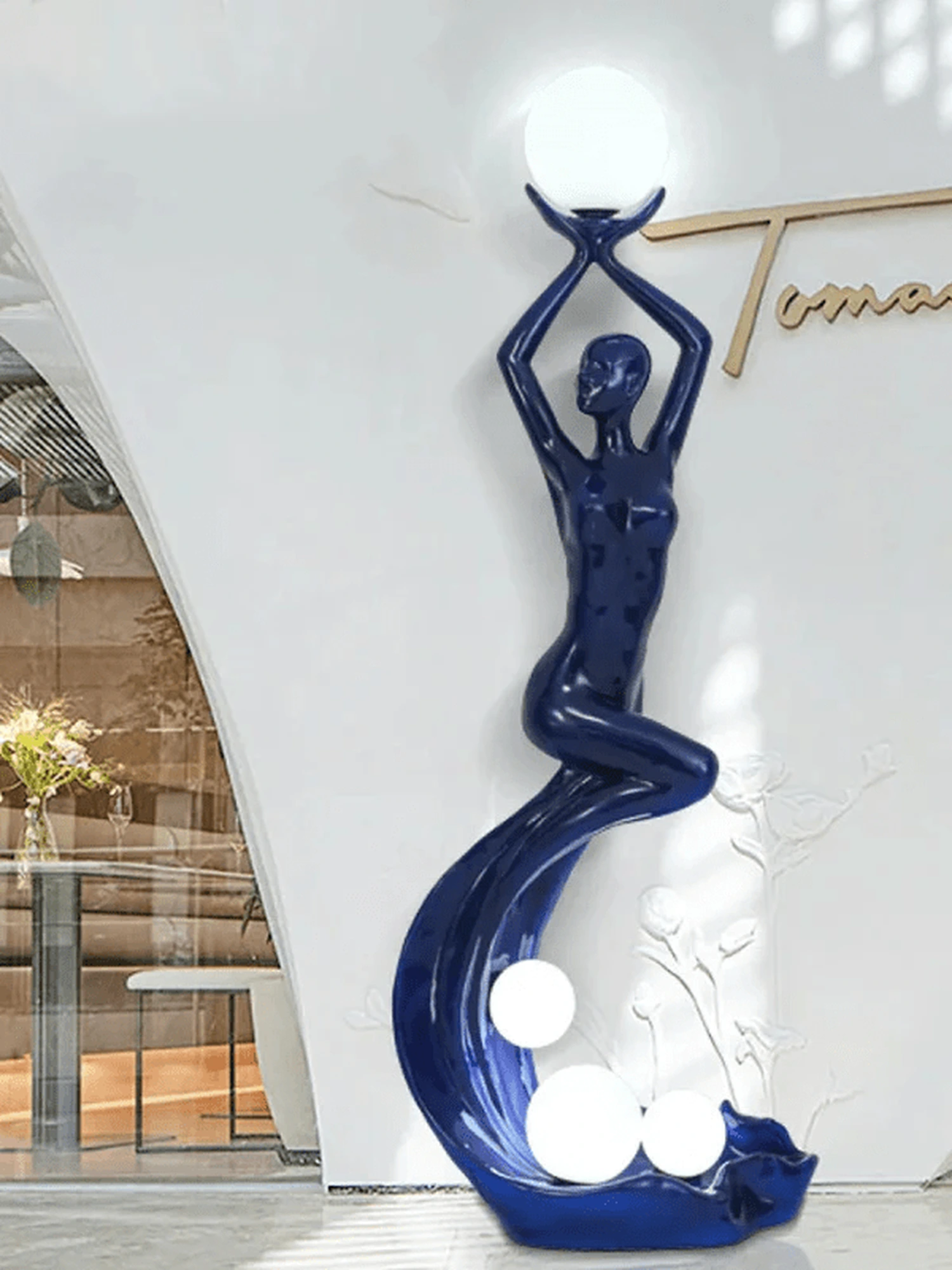 Mermaid Sculpture Floor Lamp - Image 5