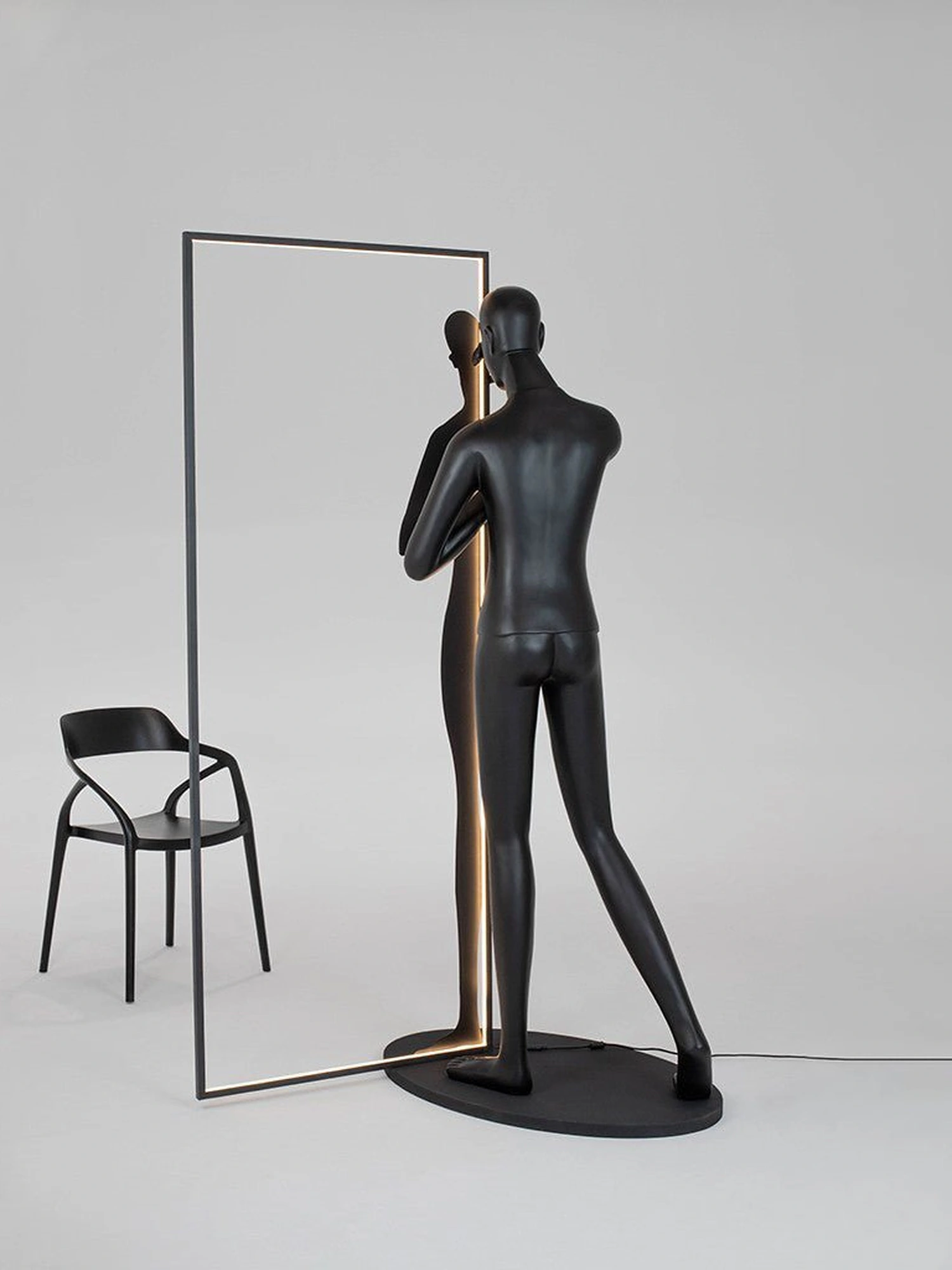 Mirror Sculpture Floor Lamp - Image 10