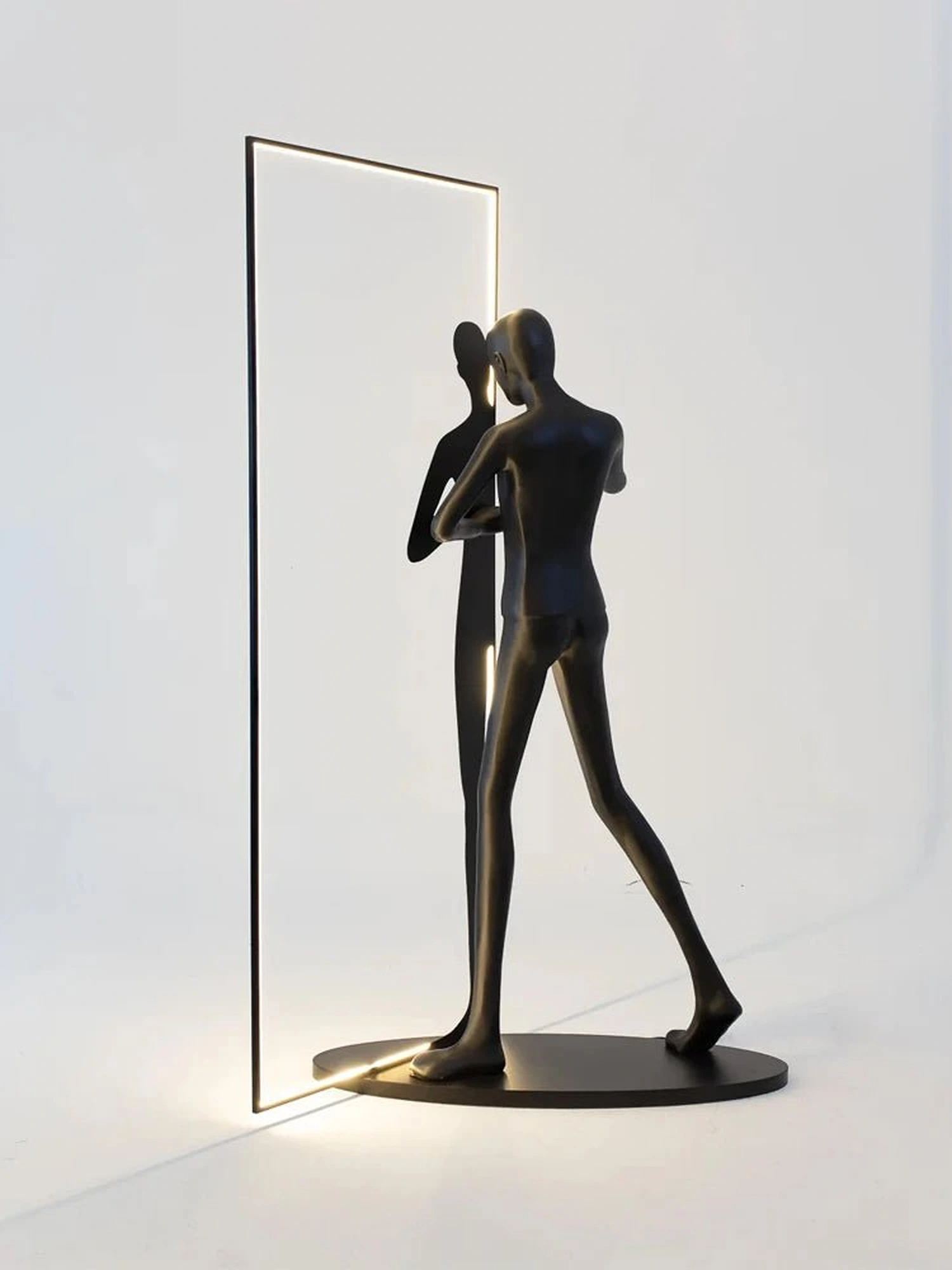 Mirror Sculpture Floor Lamp - Image 9