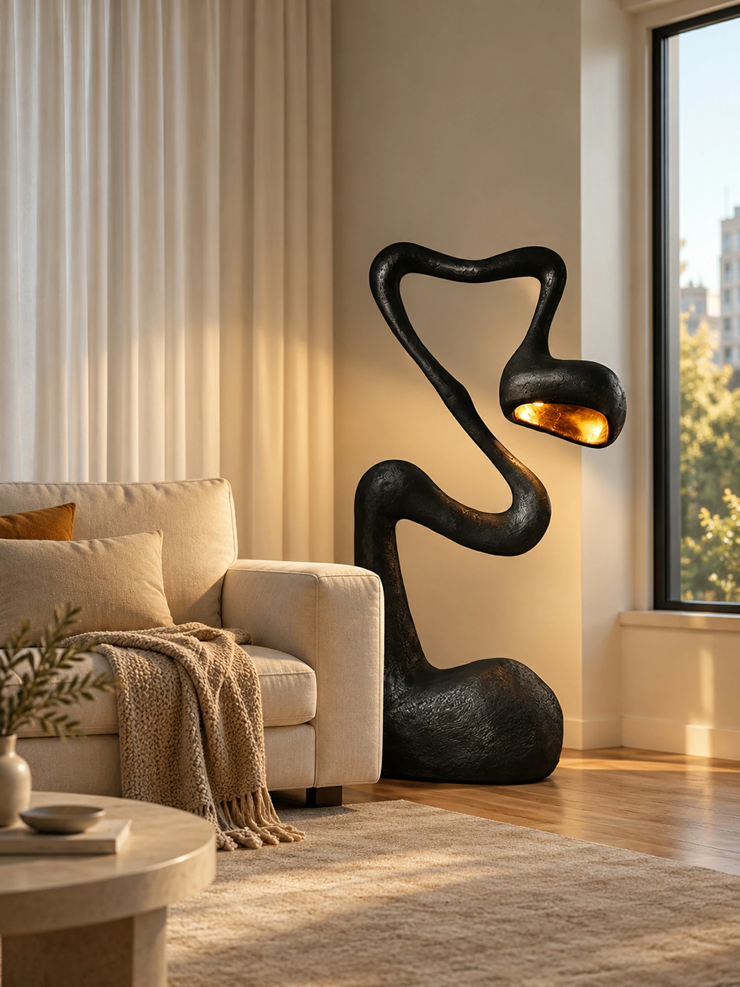 Myrrh Sculpture Floor Lamp - Image 2