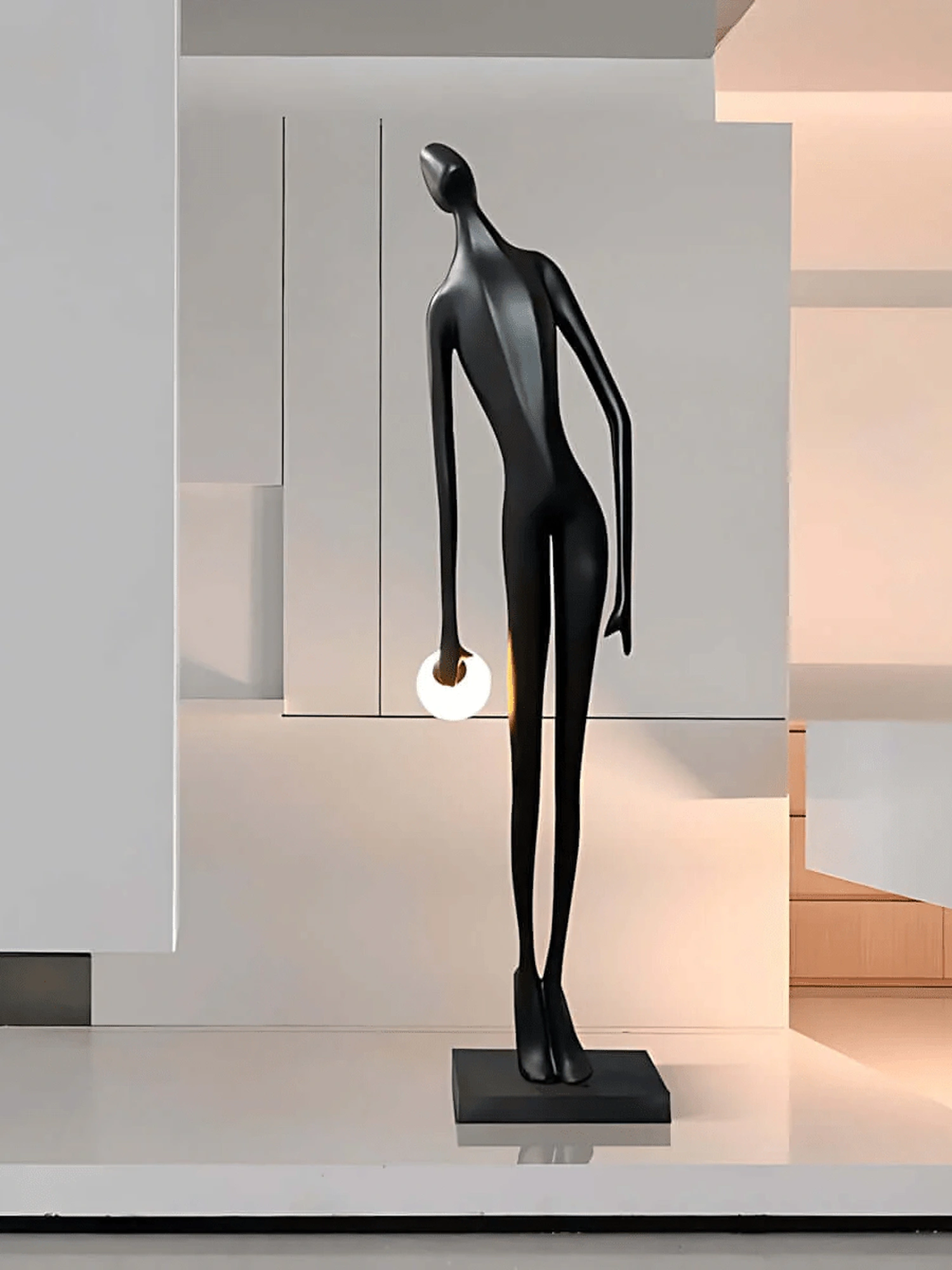 Noir Muse Sculpture Floor Lamp - Image 6