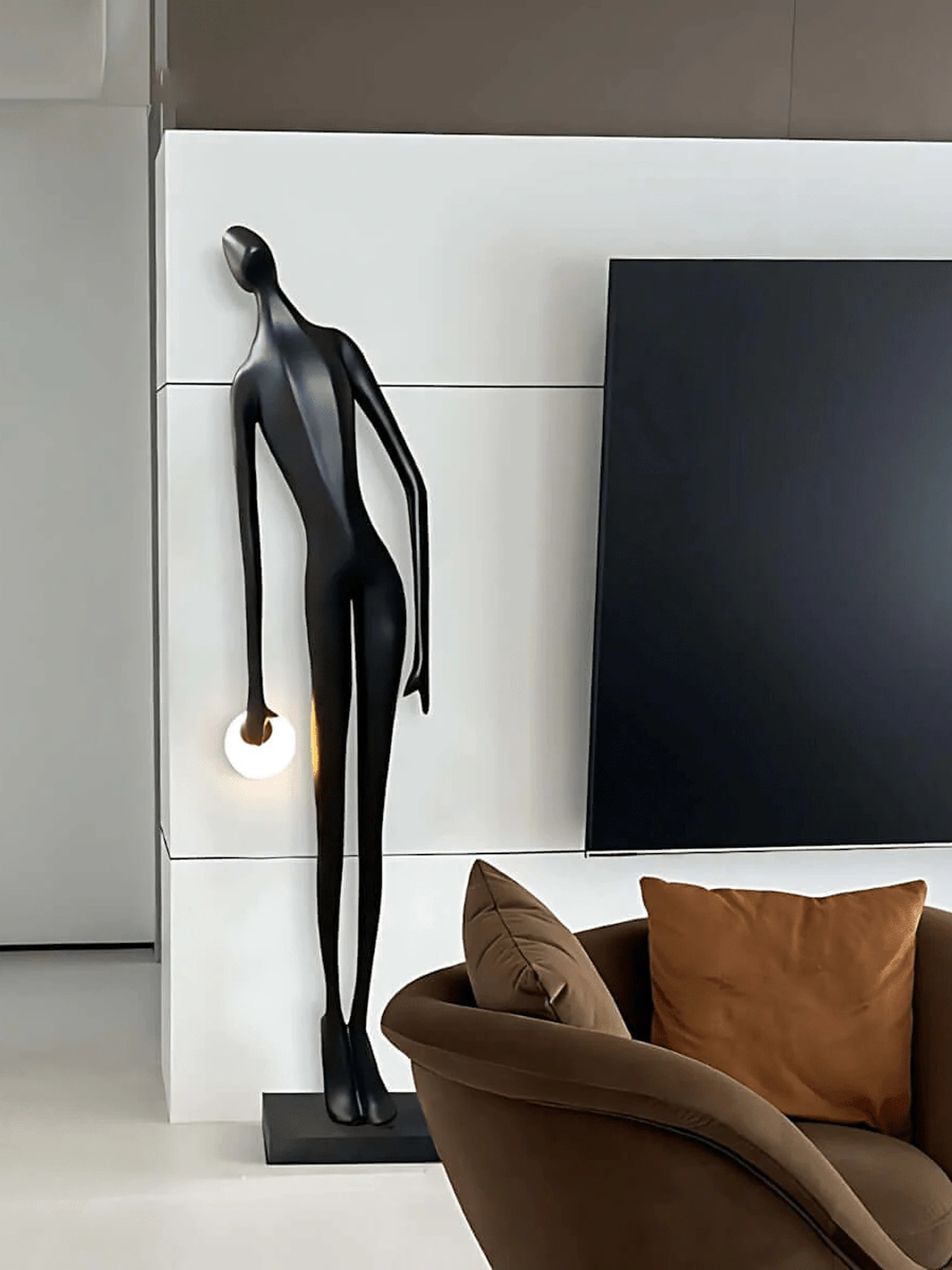 Noir Muse Sculpture Floor Lamp - Image 8