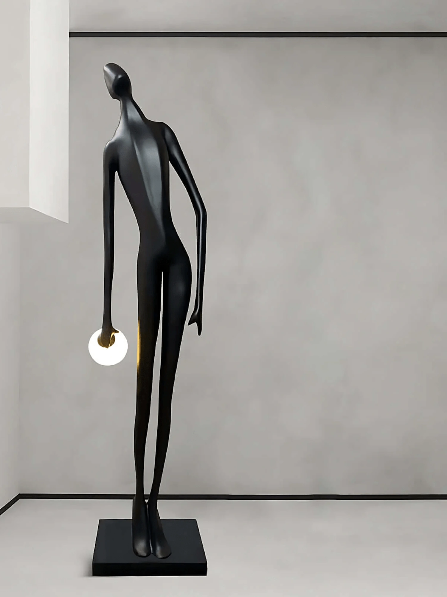 Noir Muse Sculpture Floor Lamp - Image 9