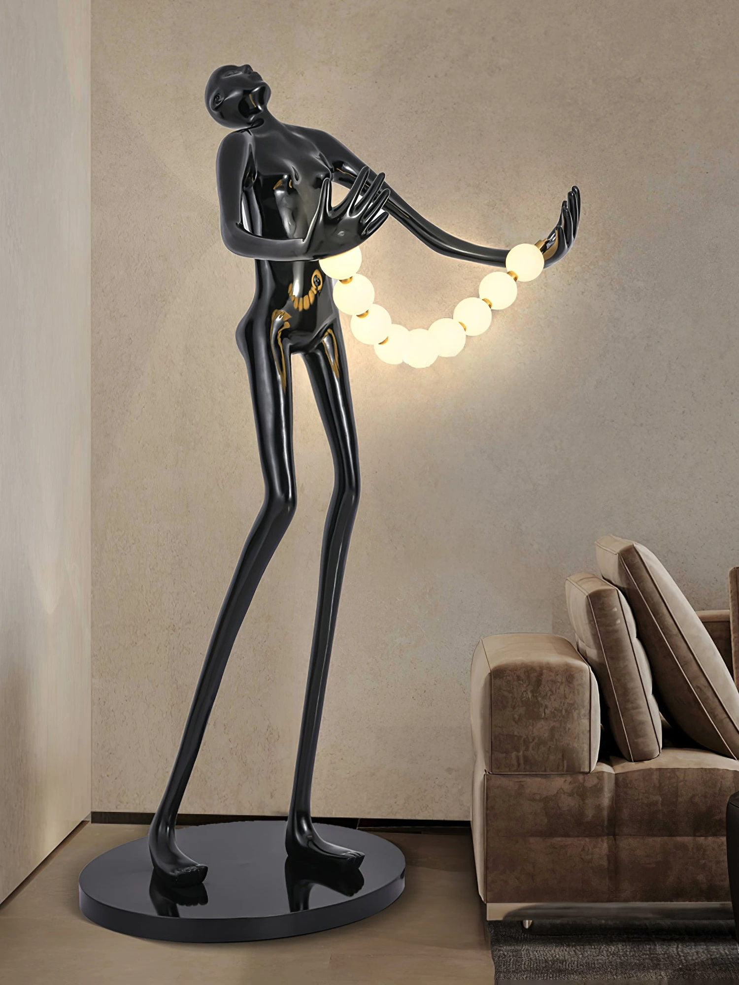 Orb Juggler Sculpture Floor Lamp - Image 2