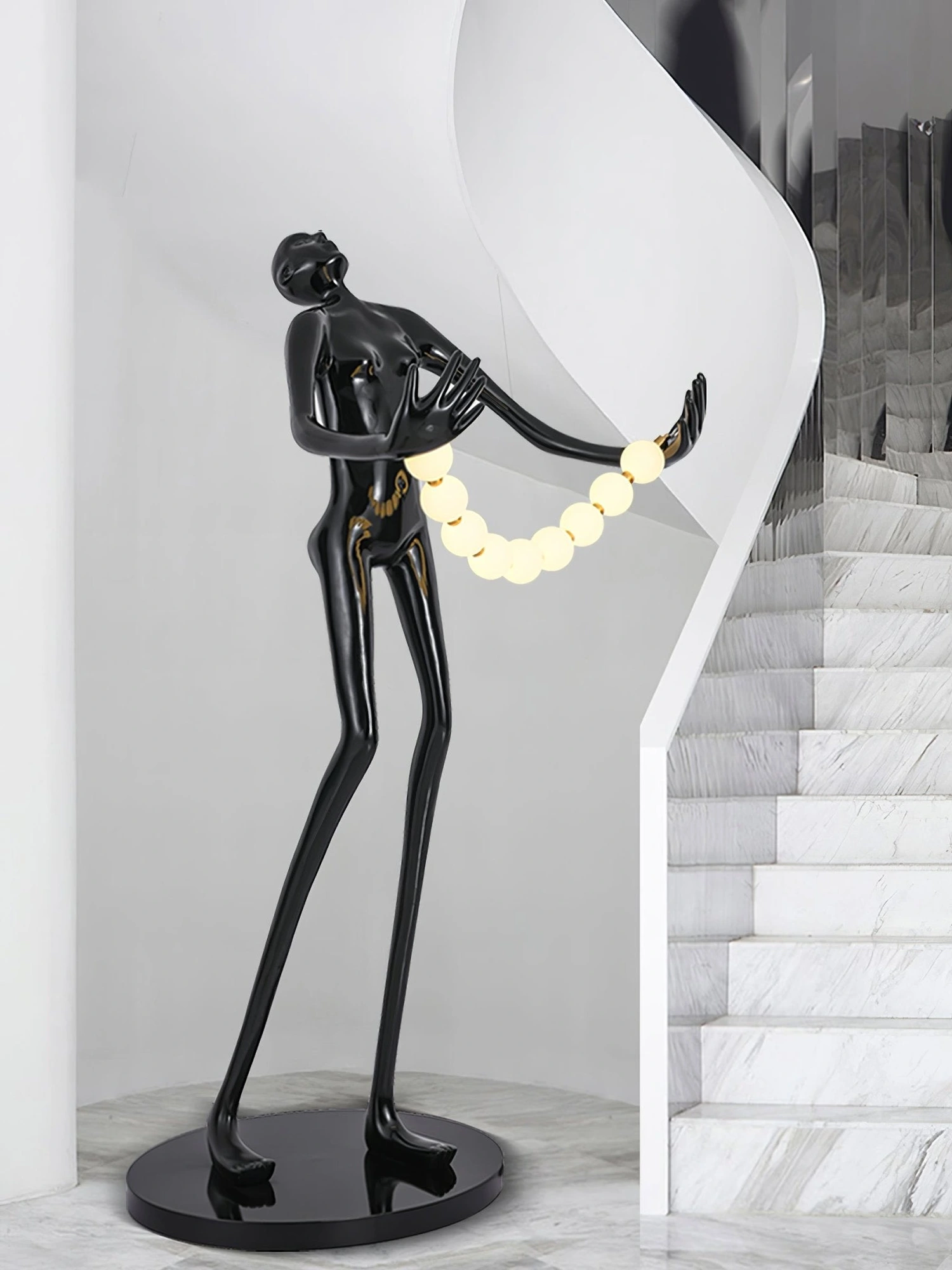 Orb Juggler Sculpture Floor Lamp - Image 4