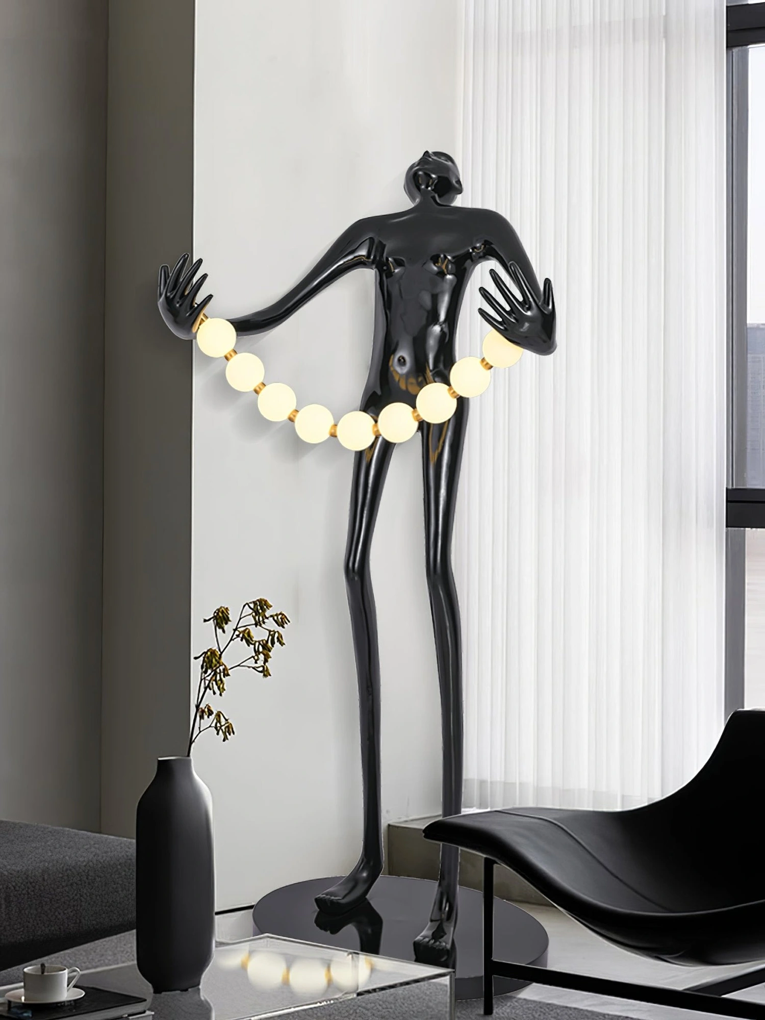 Orb Juggler Sculpture Floor Lamp - Image 3