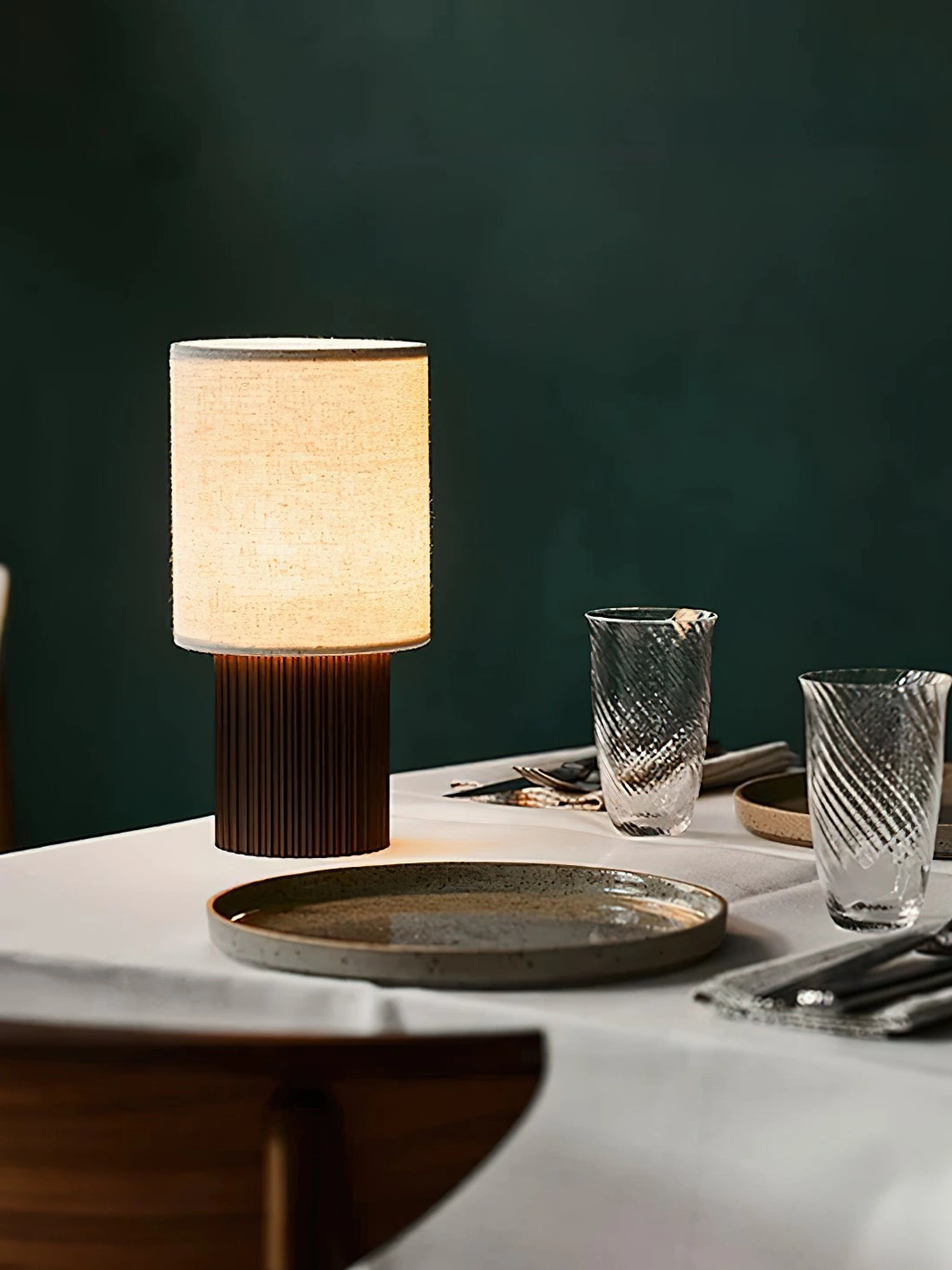 Orlo Ribbed Table Lamp - Image 7