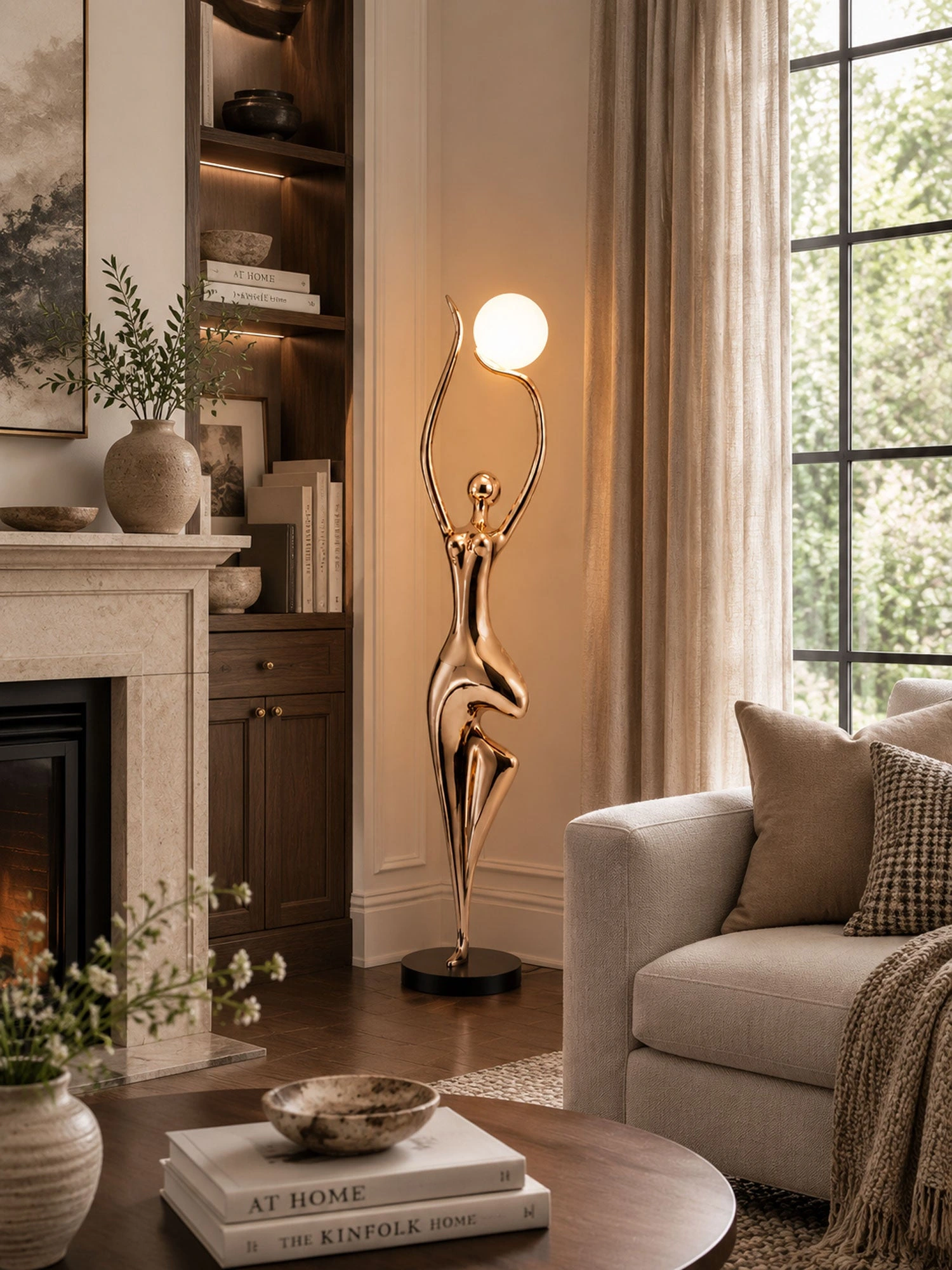 Pose Yoga Sculpture Floor Lamp - Image 4
