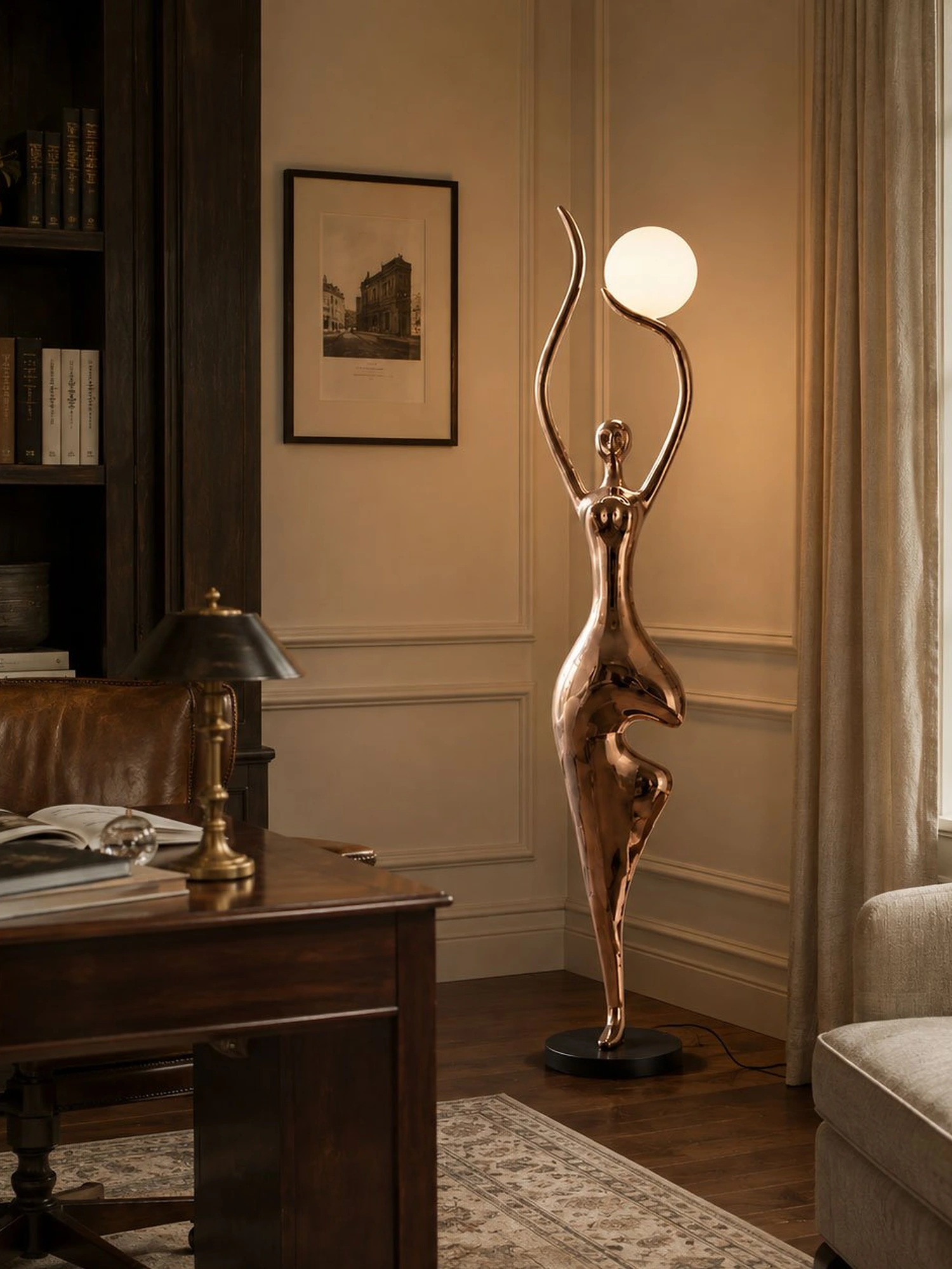 Pose Yoga Sculpture Floor Lamp - Image 5
