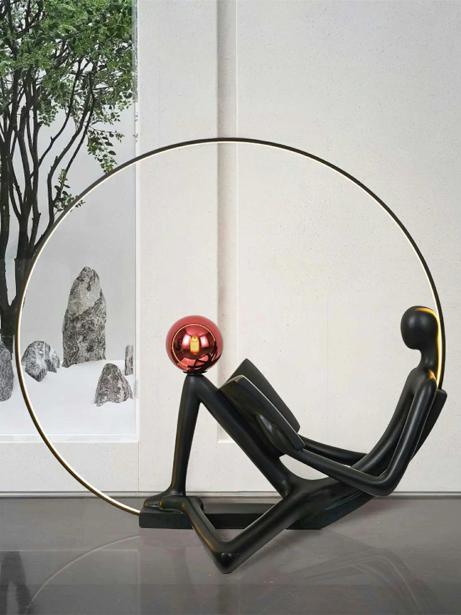 Reader Sculpture Floor Lamp - Image 14