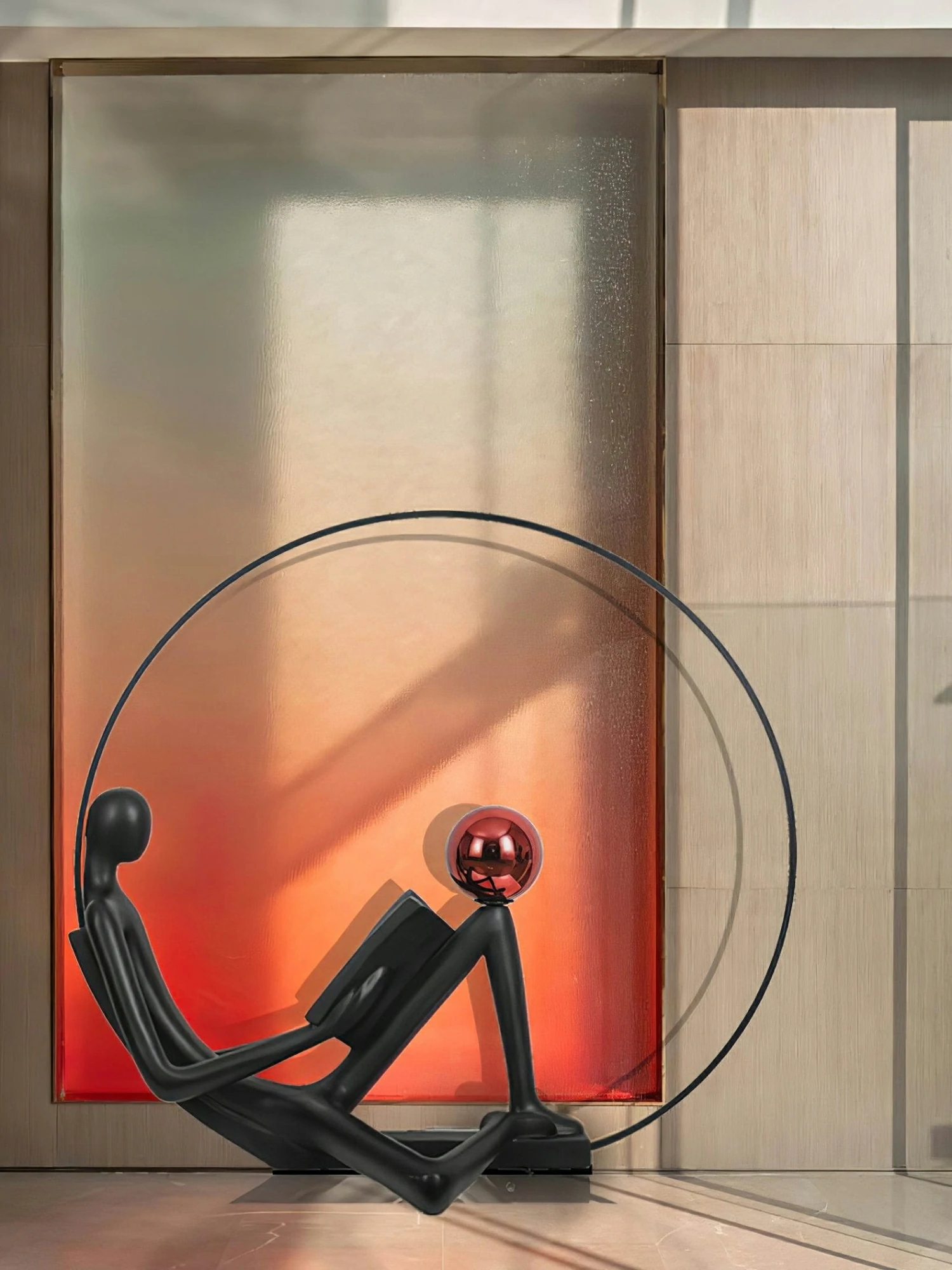 Reader Sculpture Floor Lamp - Image 4